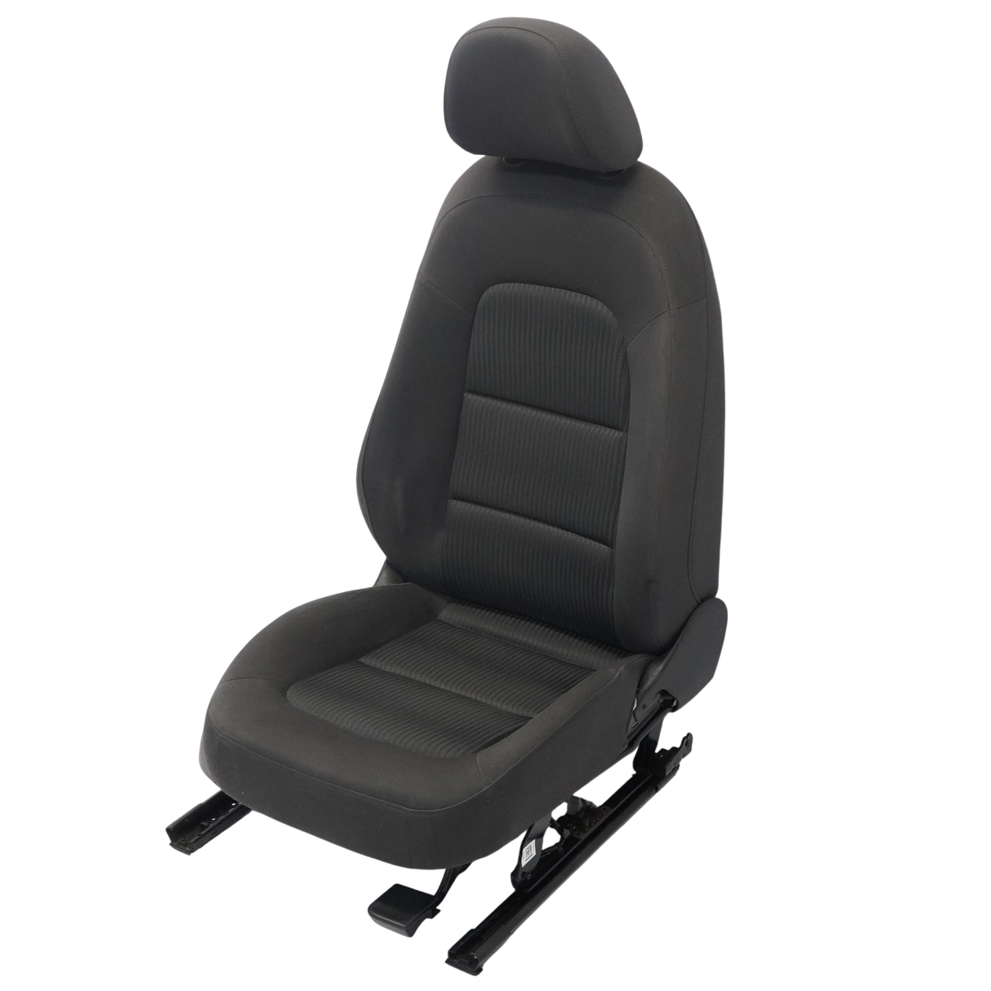 Audi A4 B8 Front Seat Right O/S Interior Cloth Fabric Black Soul