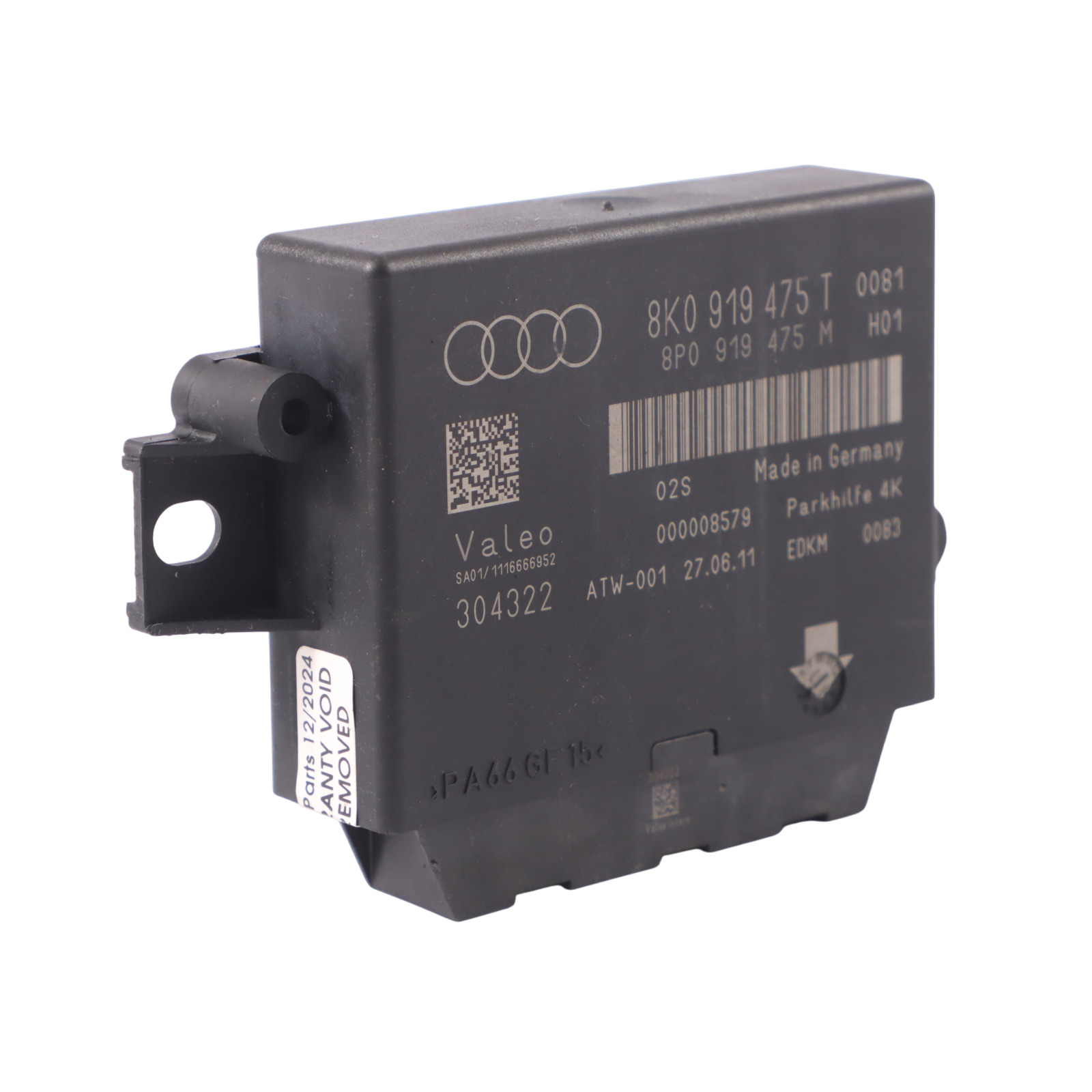 Audi A5 8T PDC Parking Distance Control Module Unit Valeo 8K0919475T