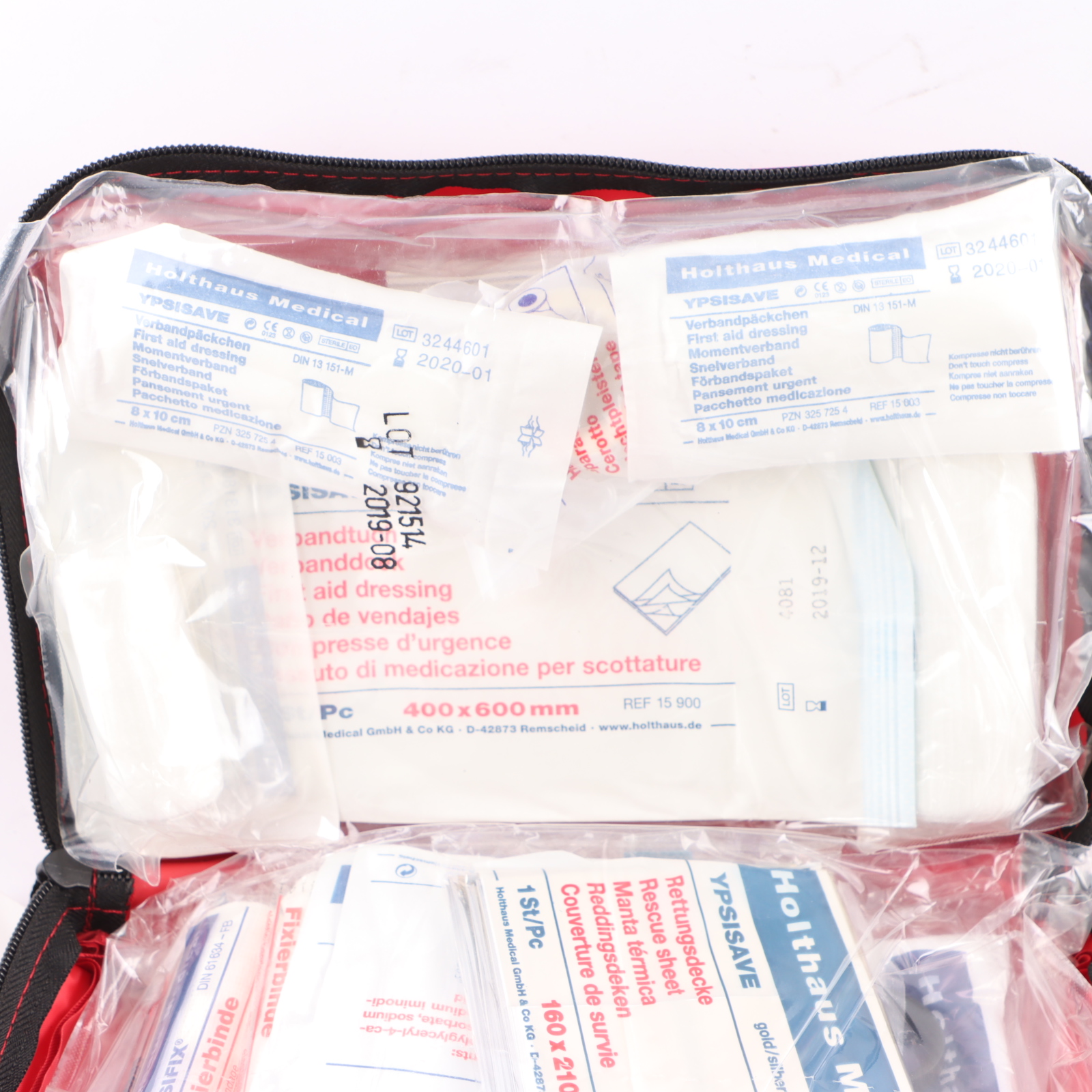 Audi RS4 B8 Universal First Aid Emergency Medical Kit Red Pouch 8P0860282G