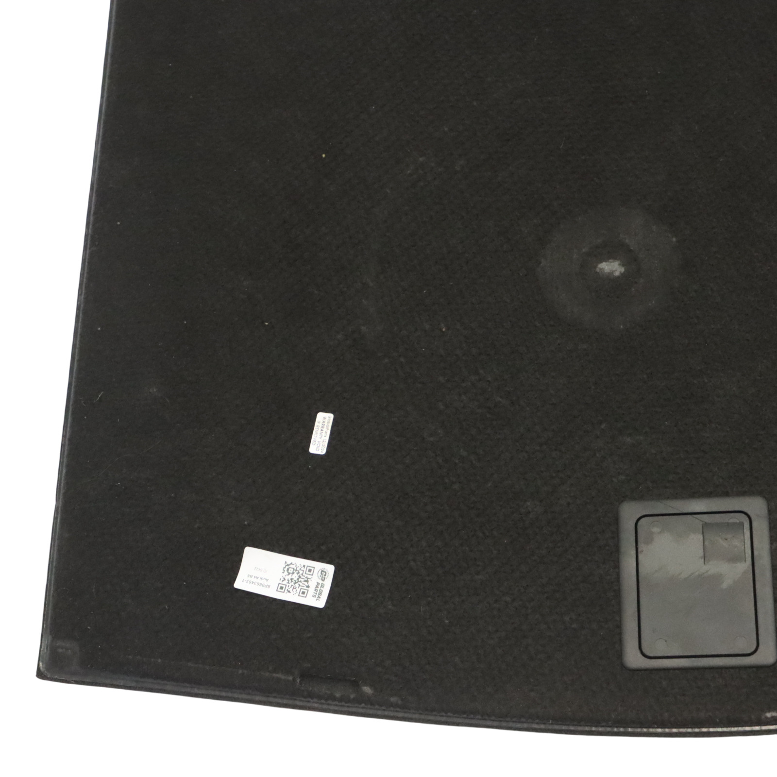 Audi A3 8P Trunk Floor Boot Panel Carpet Black Spare Wheel Cover 8P0863463