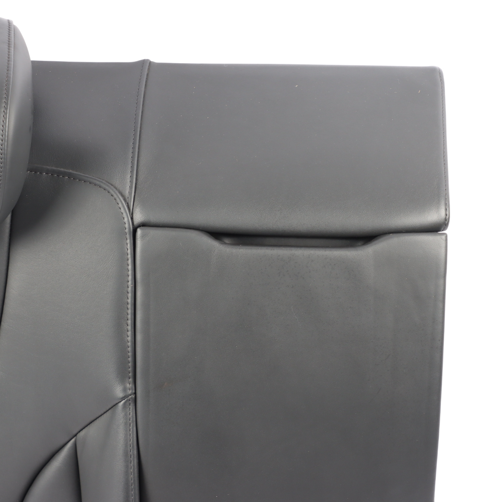 Audi S5 8T Seat Backrest Rear Right O/S Back Cover Leather Soul Black