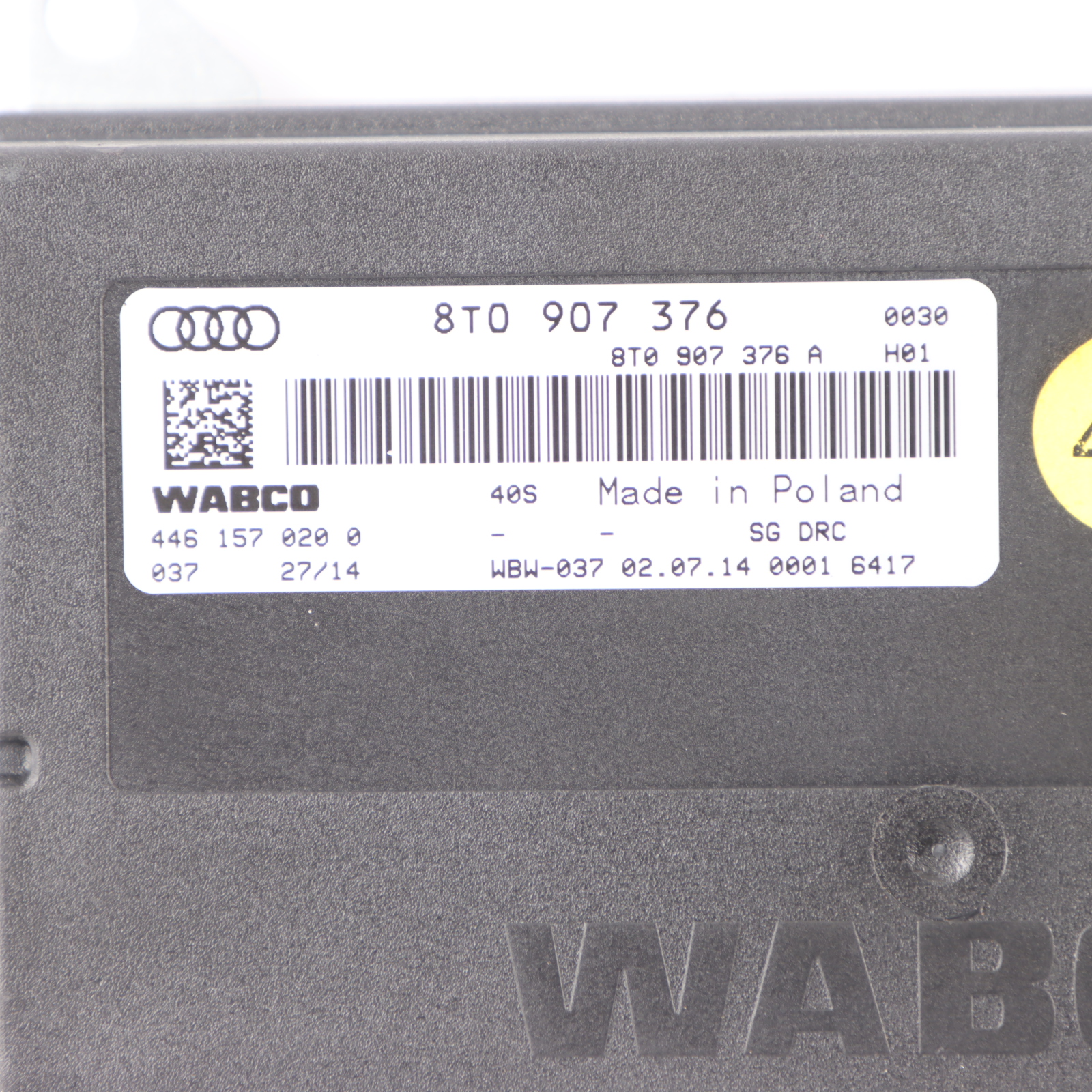 Audi RS4 B8 Electronic Regulated Damping Module Unit 8T0907376