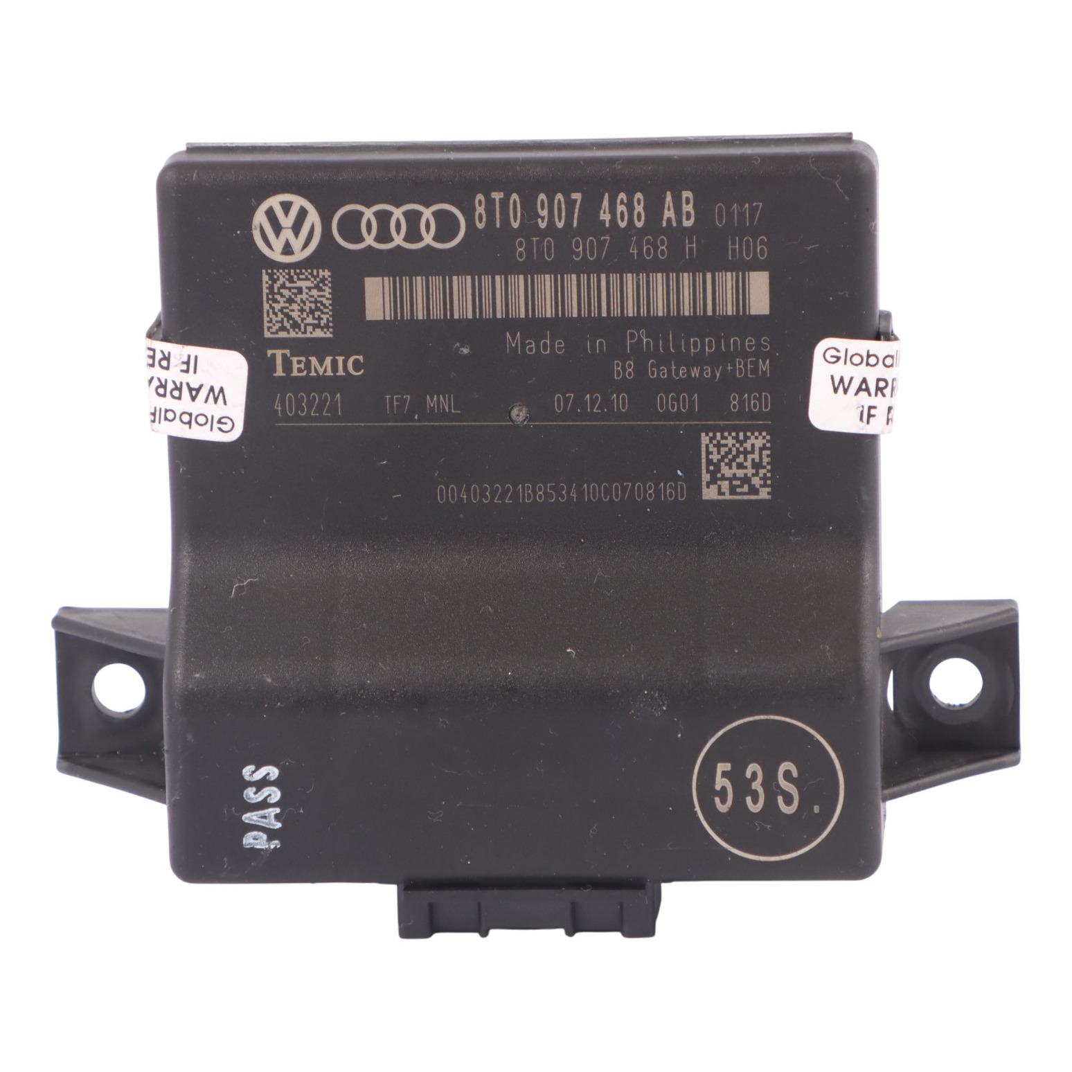 Audi A4 B8 2.0 TDI CAGA Gateway Interface Control Module Unit ECU 8T0907468H