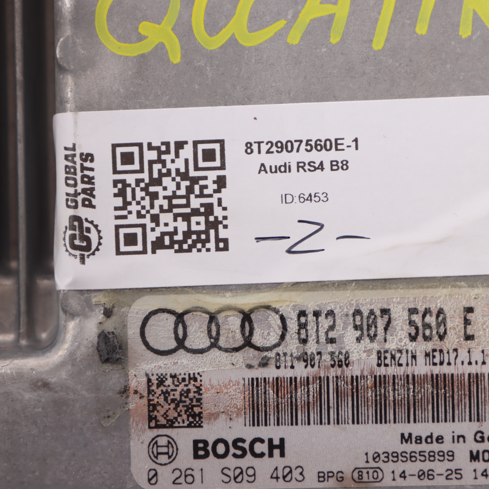 Audi RS4 B8 4.2 FSI CFSA Quattro Engine ECU Kit 8T2907560E Ignition + Key