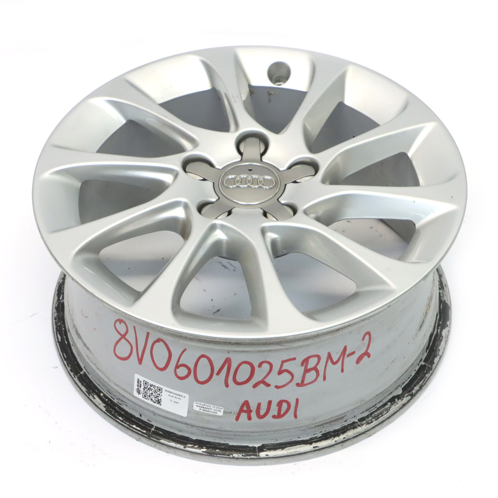 Audi A3 8V Silver Wheel Alloy Rim 16" 6.5J ET46 8V0601025BM