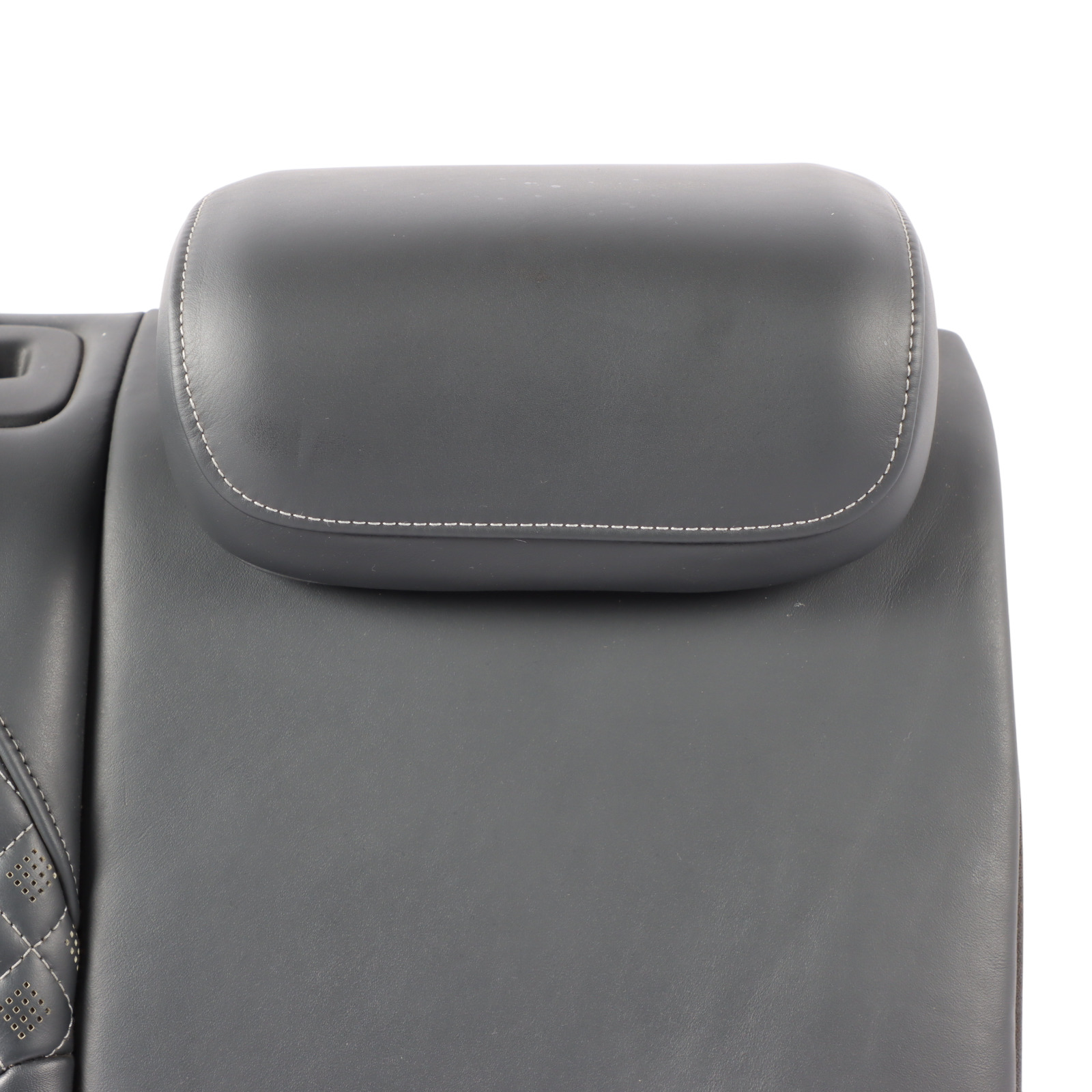 Audi RS3 8V Sportback Rear Seat Backrest Cover Right O/S Leather Black Grey