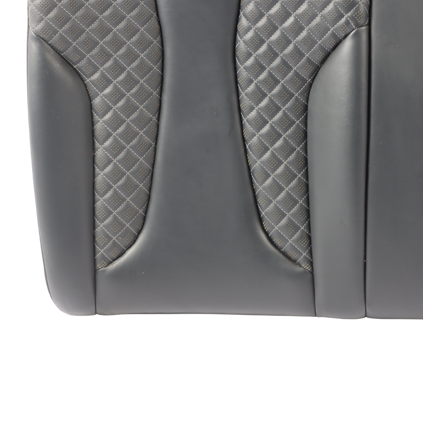 Audi RS3 8V Sportback Rear Seat Backrest Cover Right O/S Leather Black Grey