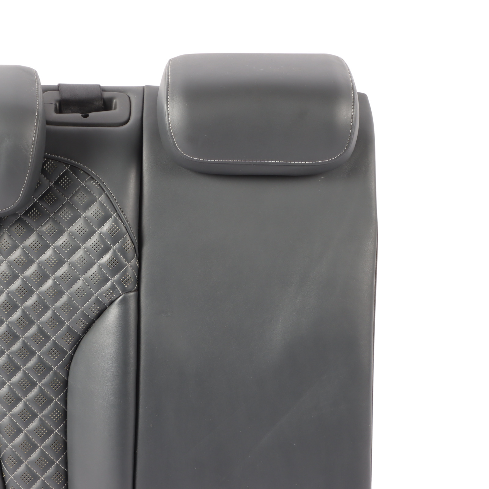 Audi RS3 8V Sportback Rear Seat Backrest Cover Right O/S Leather Black Grey