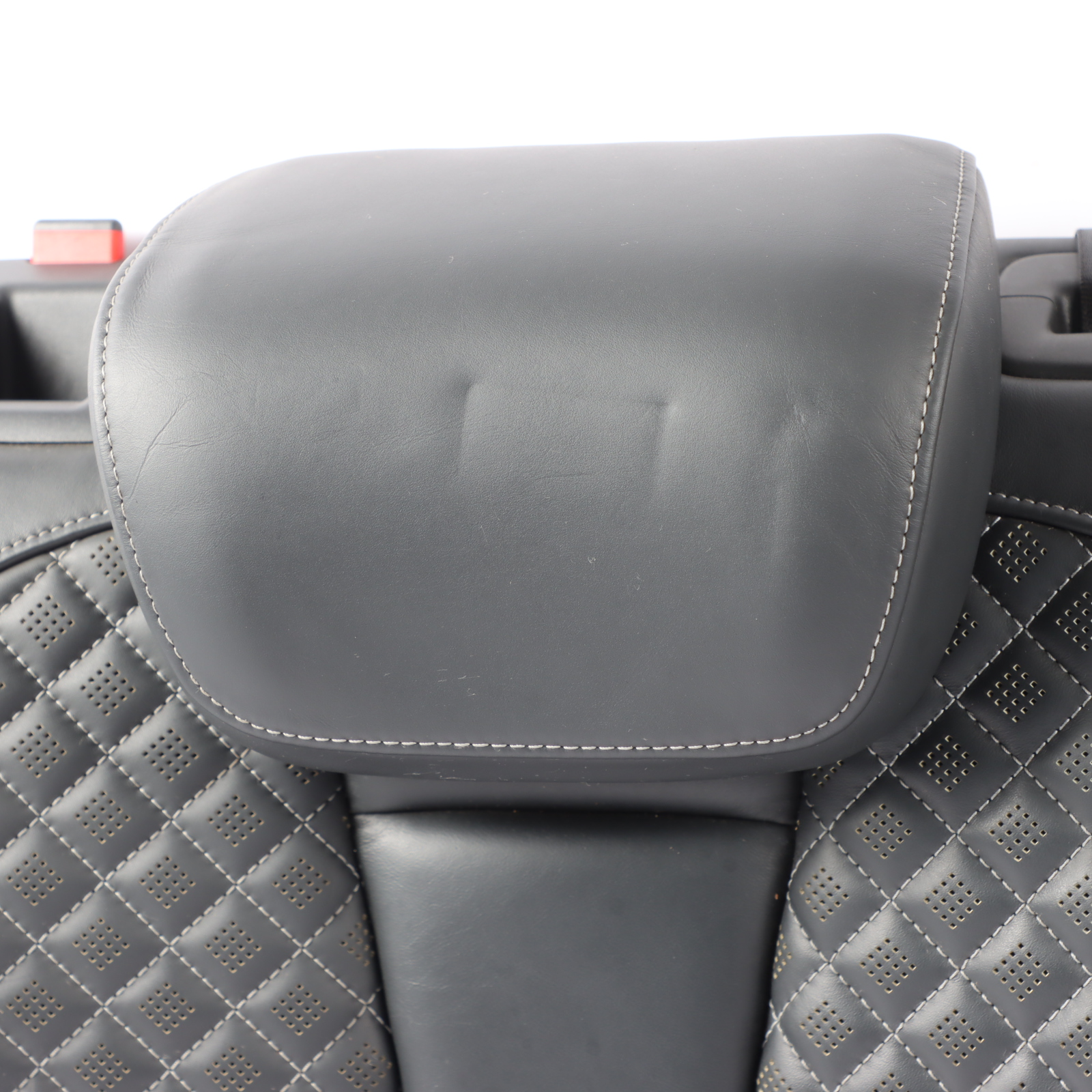 Audi RS3 8V Sportback Rear Seat Backrest Cover Right O/S Leather Black Grey