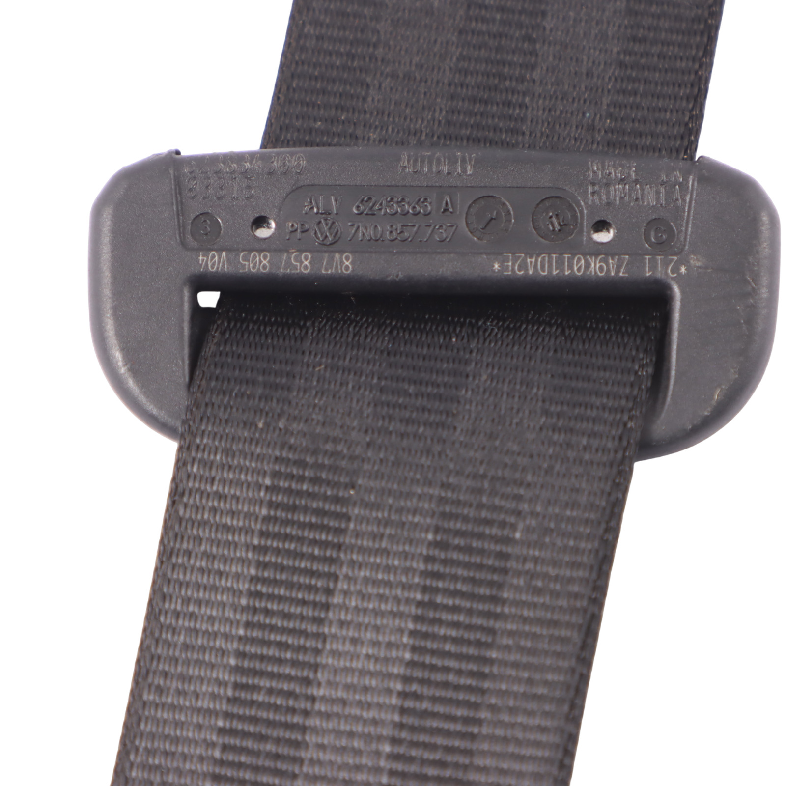 Audi A3 8V Cabrio Seat Belt Rear Left Right N/O/S Seatbelt Black 8V7857805