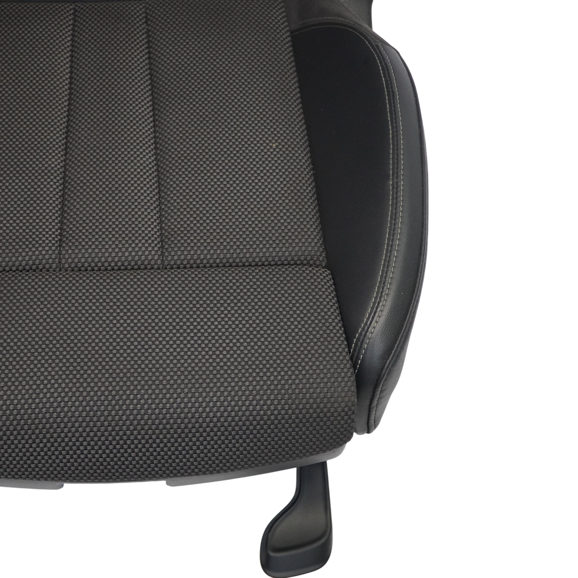 Audi A4 B9 Front Sport Seat S-Line Right O/S Leather Cloth Soul Black Fels Grey