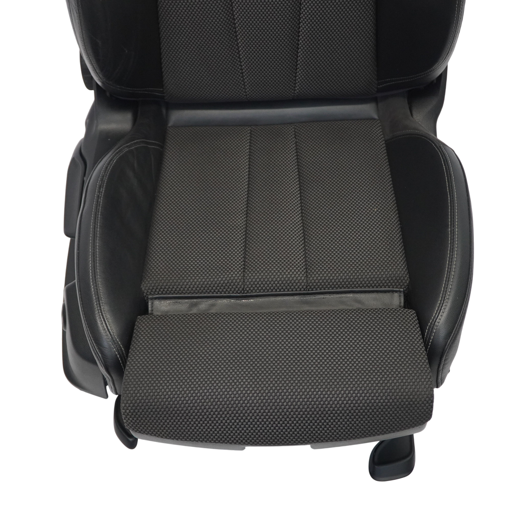 Audi A4 B9 Front Sport Seat S-Line Right O/S Leather Cloth Soul Black Fels Grey