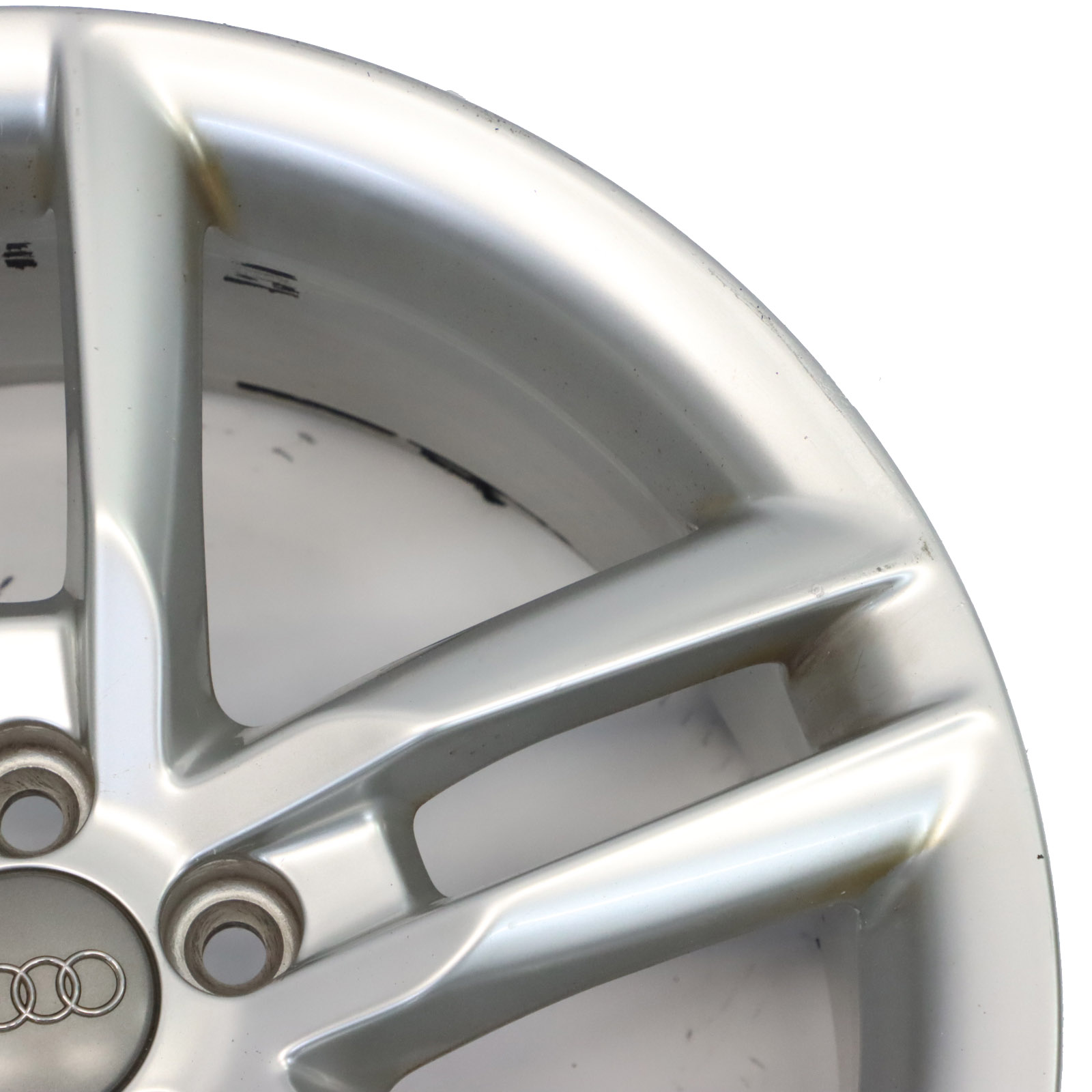 Audi A1 8X Silver Alloy Wheel Rim 17" 7.5J ET36 Double Star Spoke 8X0601025K