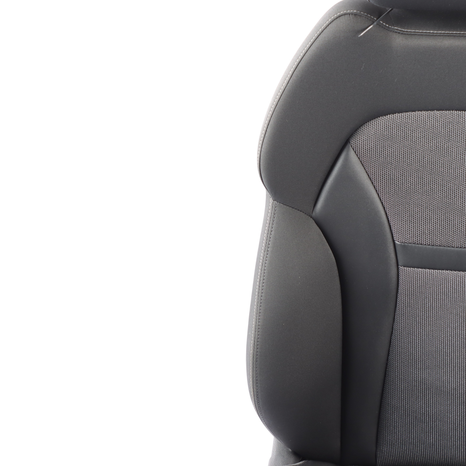 Audi A1 8X 3 Door Sport Seat Front Left N/S Cloth Fabric Black Soul Grey