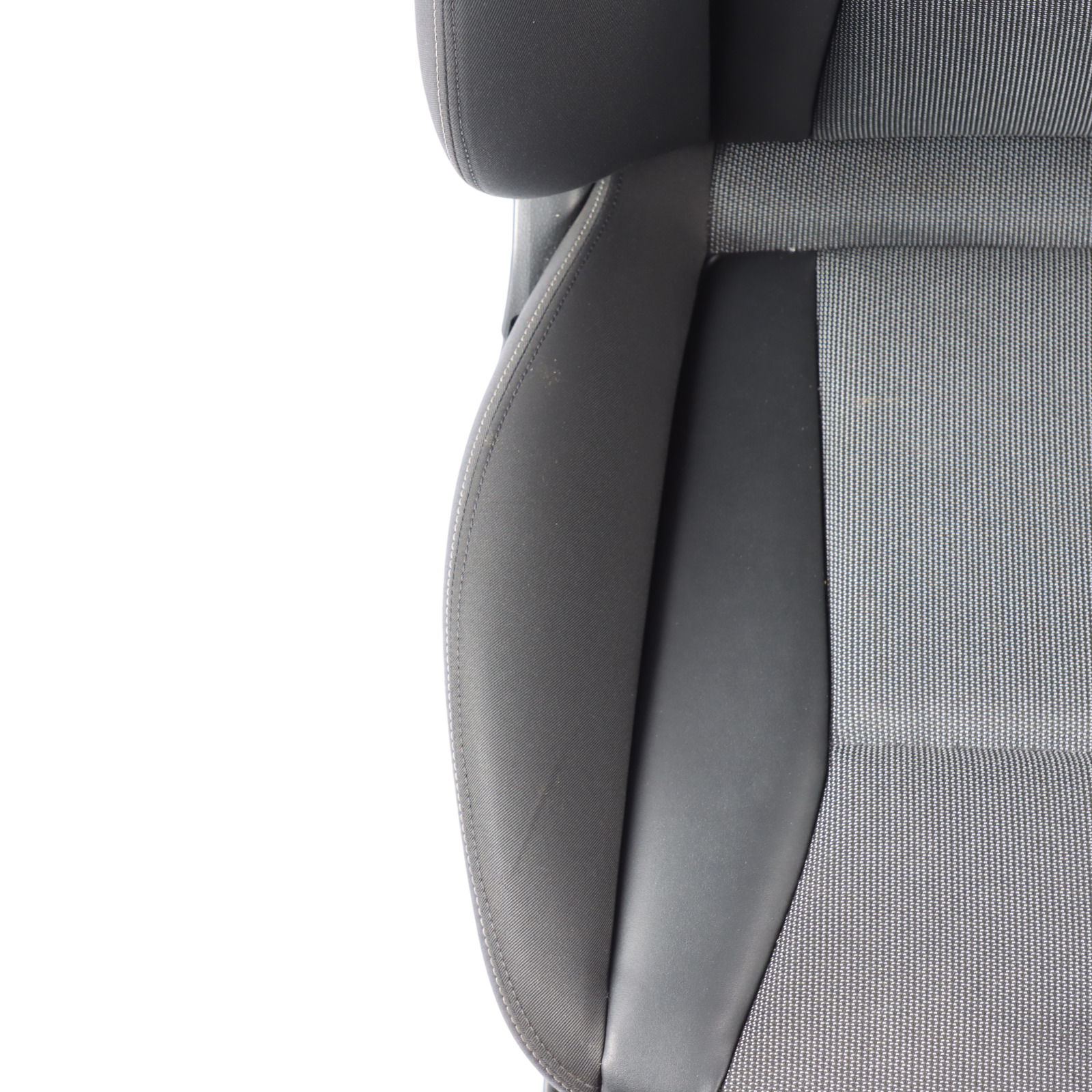 Audi A1 8X 3 Door Sport Seat Front Left N/S Cloth Fabric Black Soul Grey