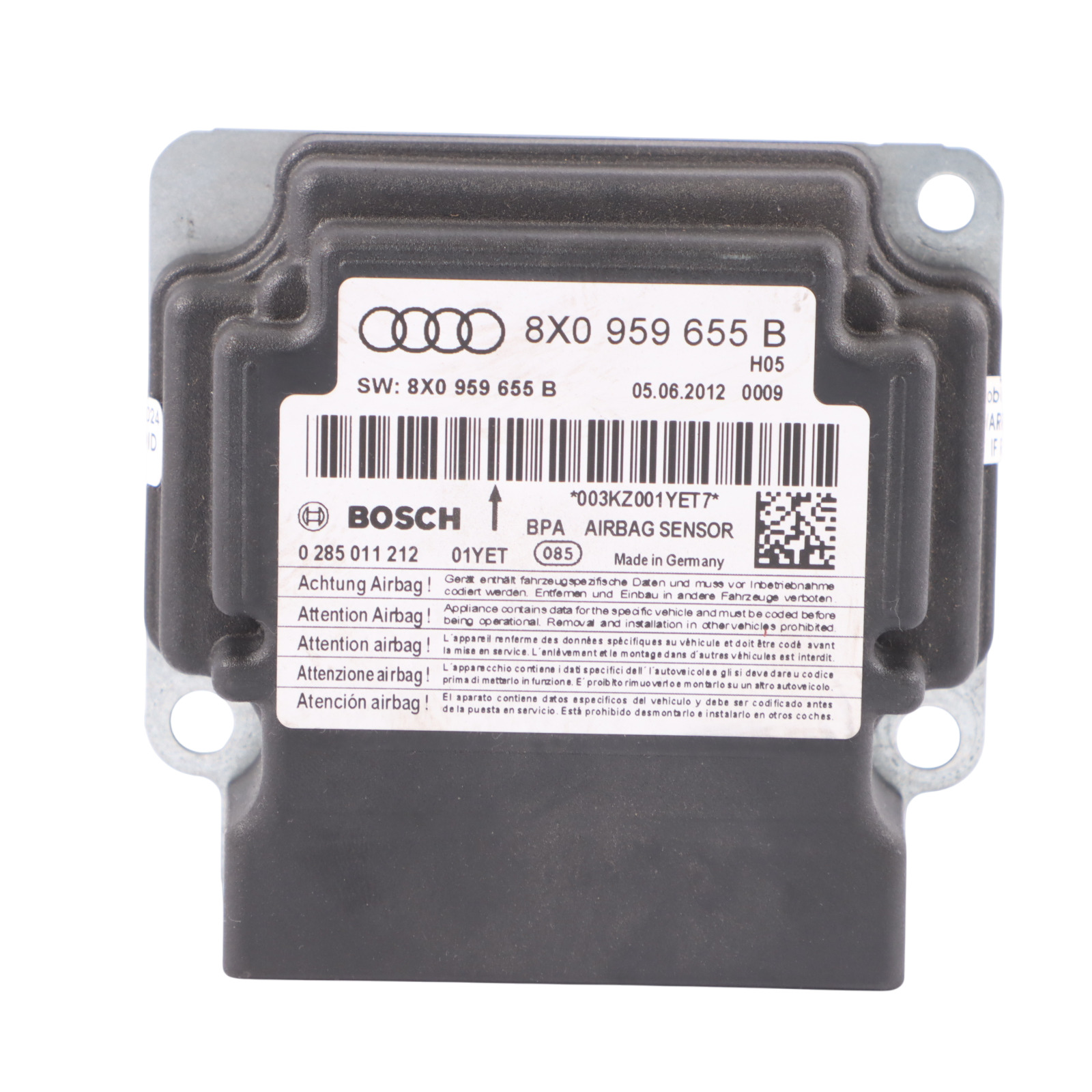 Audi A1 8X Air Module Control Unit Sensor 8X0959655B