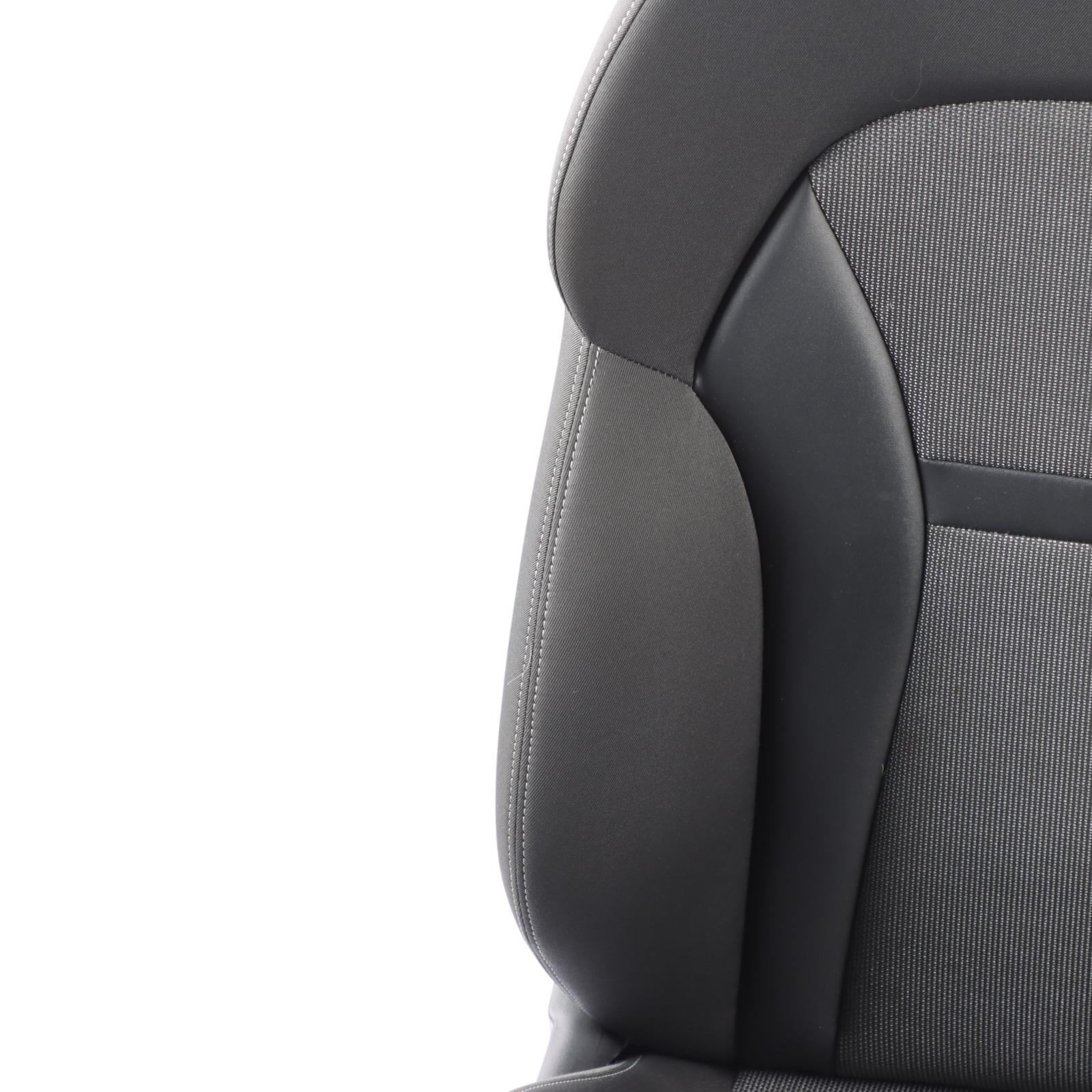 Audi A1 8X 5 Door Sport Seat Front Left N/S Cloth Fabric Black Soul Grey