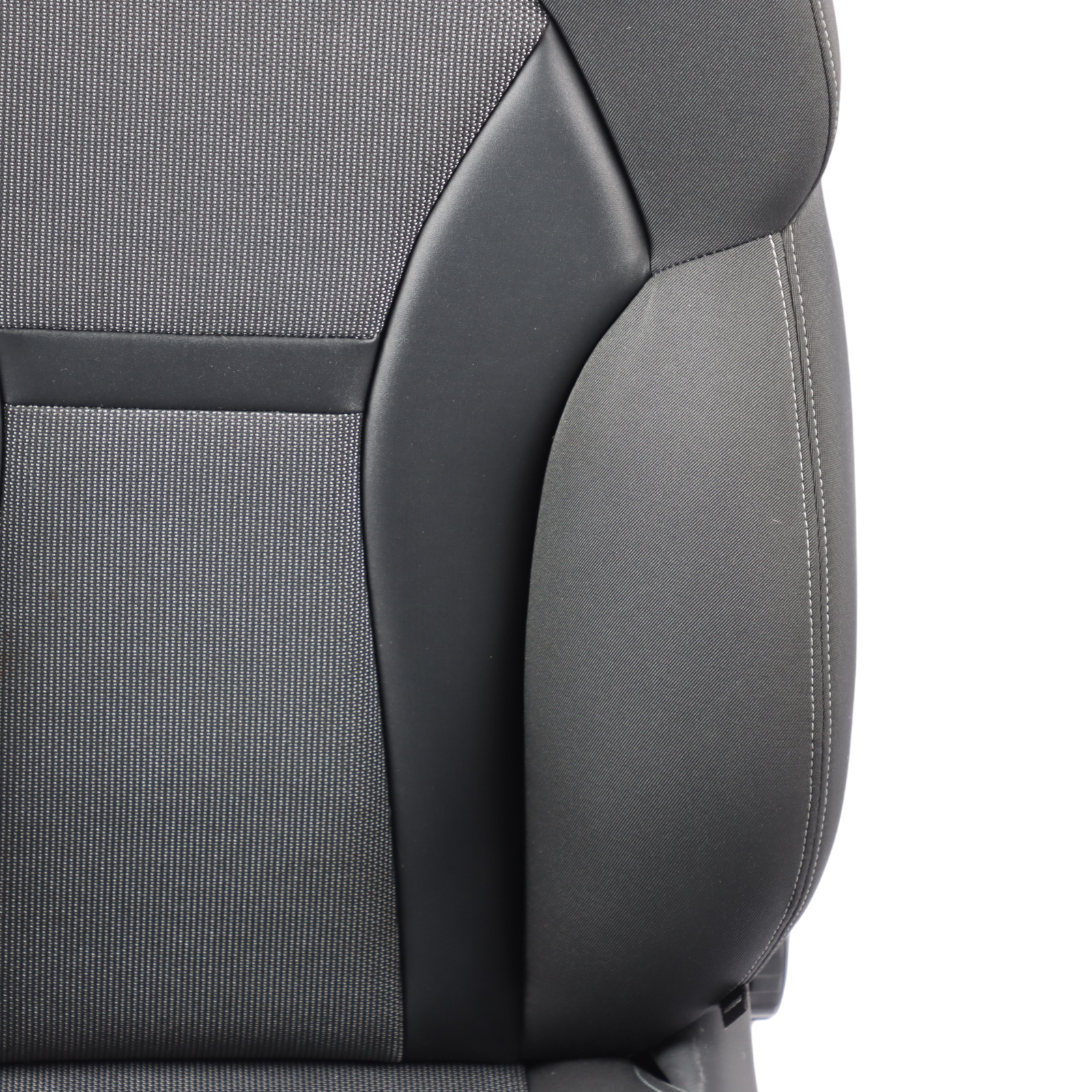 Audi A1 8X 5 Door Sport Seat Front Left N/S Cloth Fabric Black Soul Grey