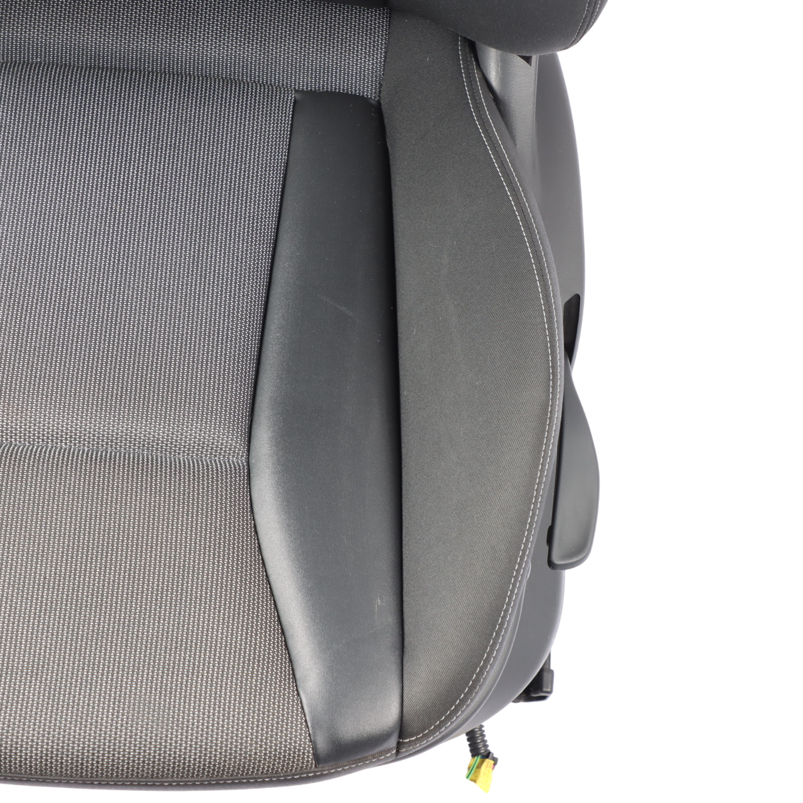 Audi A1 8X 5 Door Sport Seat Front Left N/S Cloth Fabric Black Soul Grey