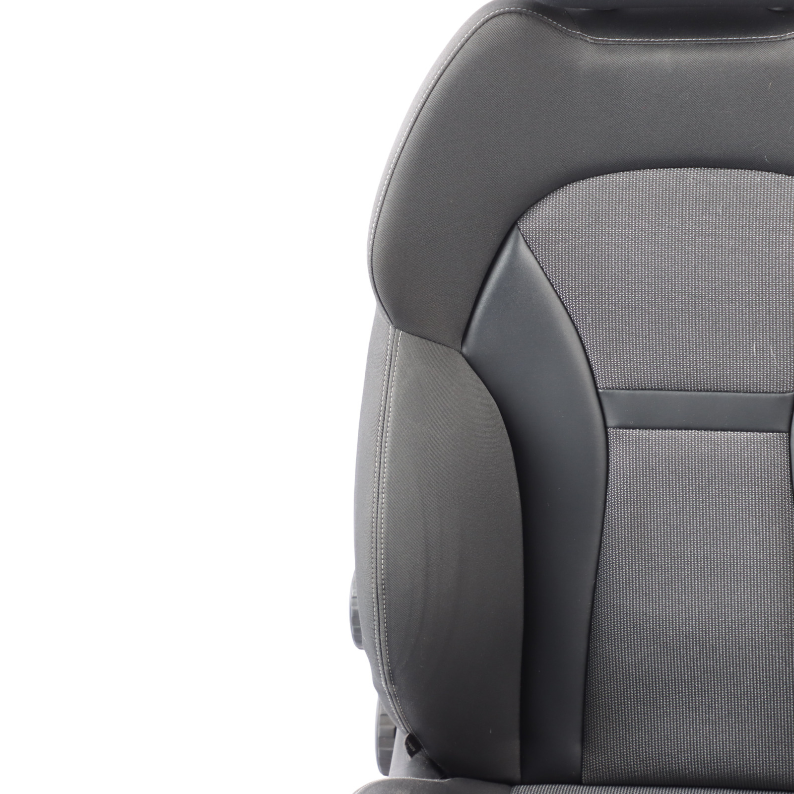 Audi A1 8X 5 Door Sport Seat Front Right O/S Cloth Fabric Black Soul Grey