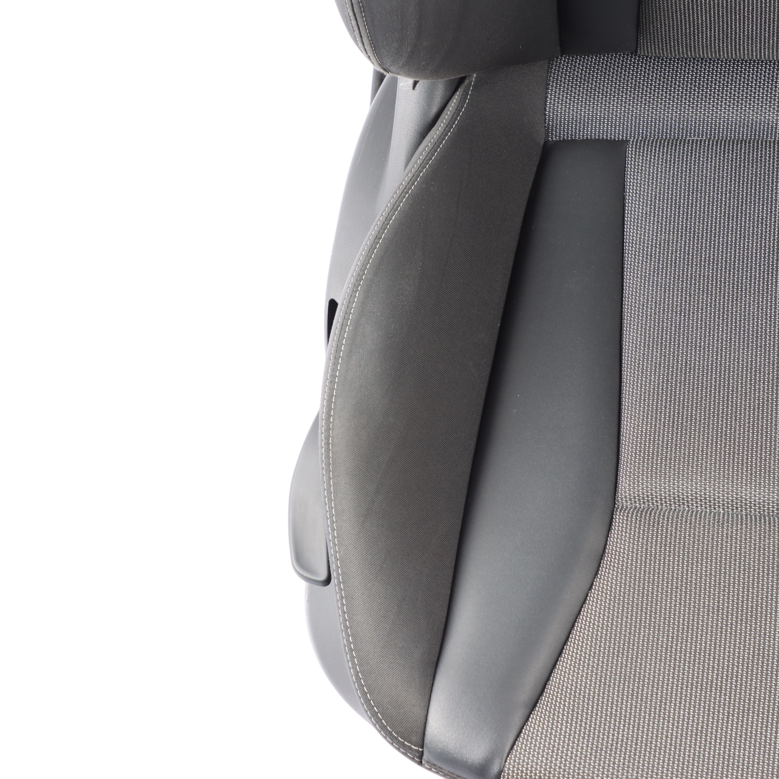 Audi A1 8X 5 Door Sport Seat Front Right O/S Cloth Fabric Black Soul Grey