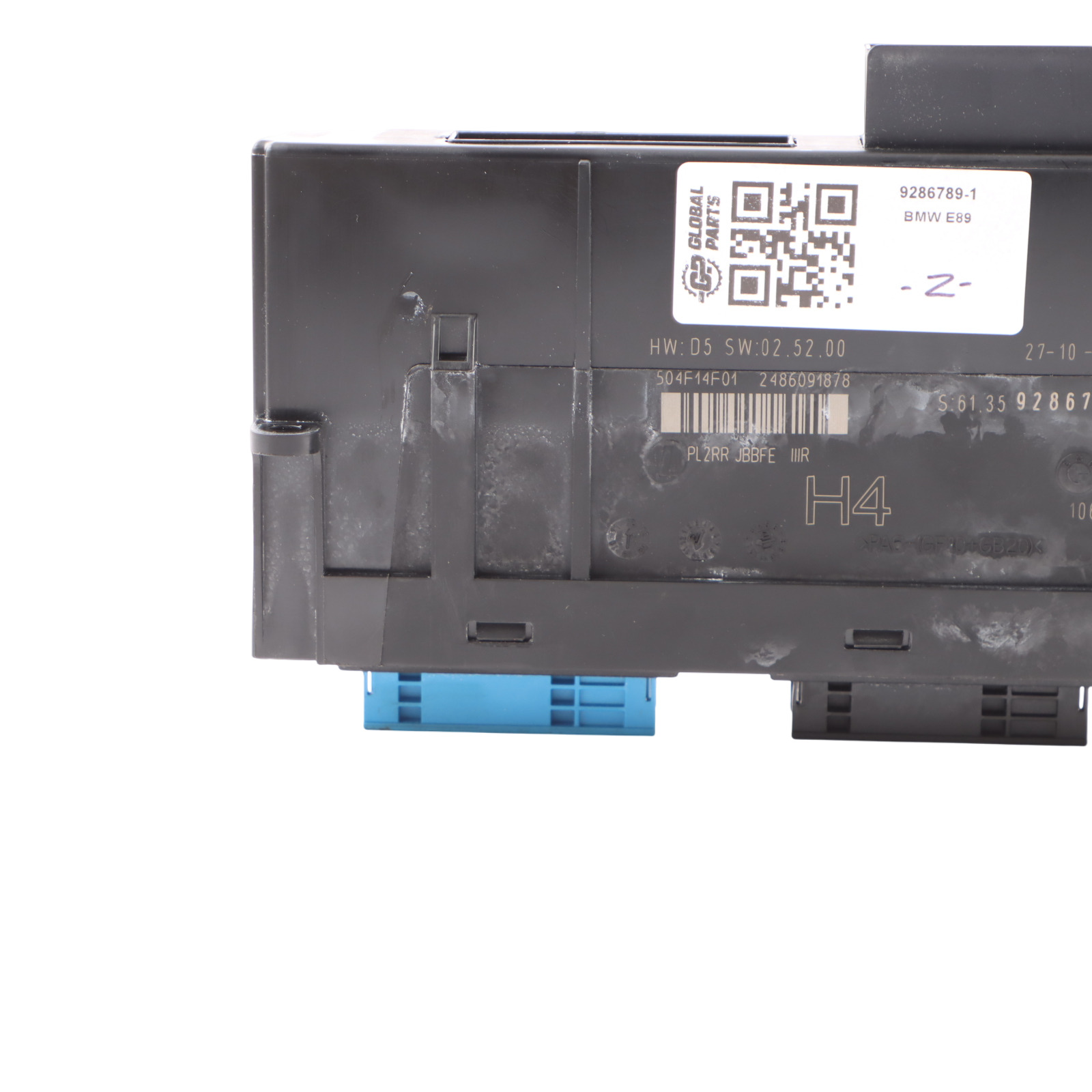 BMW Z4 E89 ECU Body Control Module H4 Junction Box PL2RR JBBFE IIIR 9286789