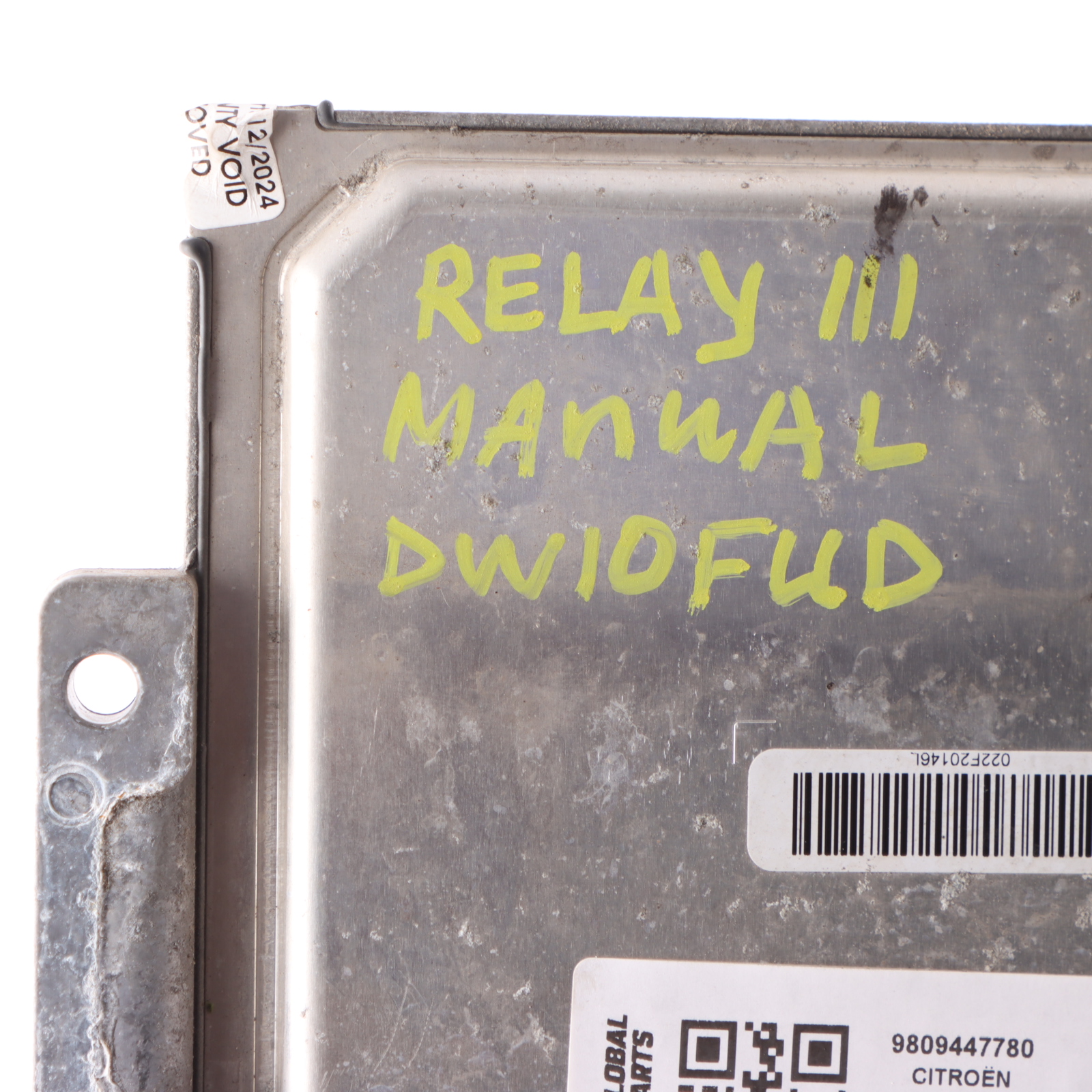 Citroen Relay III DW10FUD Engine Control Unit ECU 9809447780 Manual