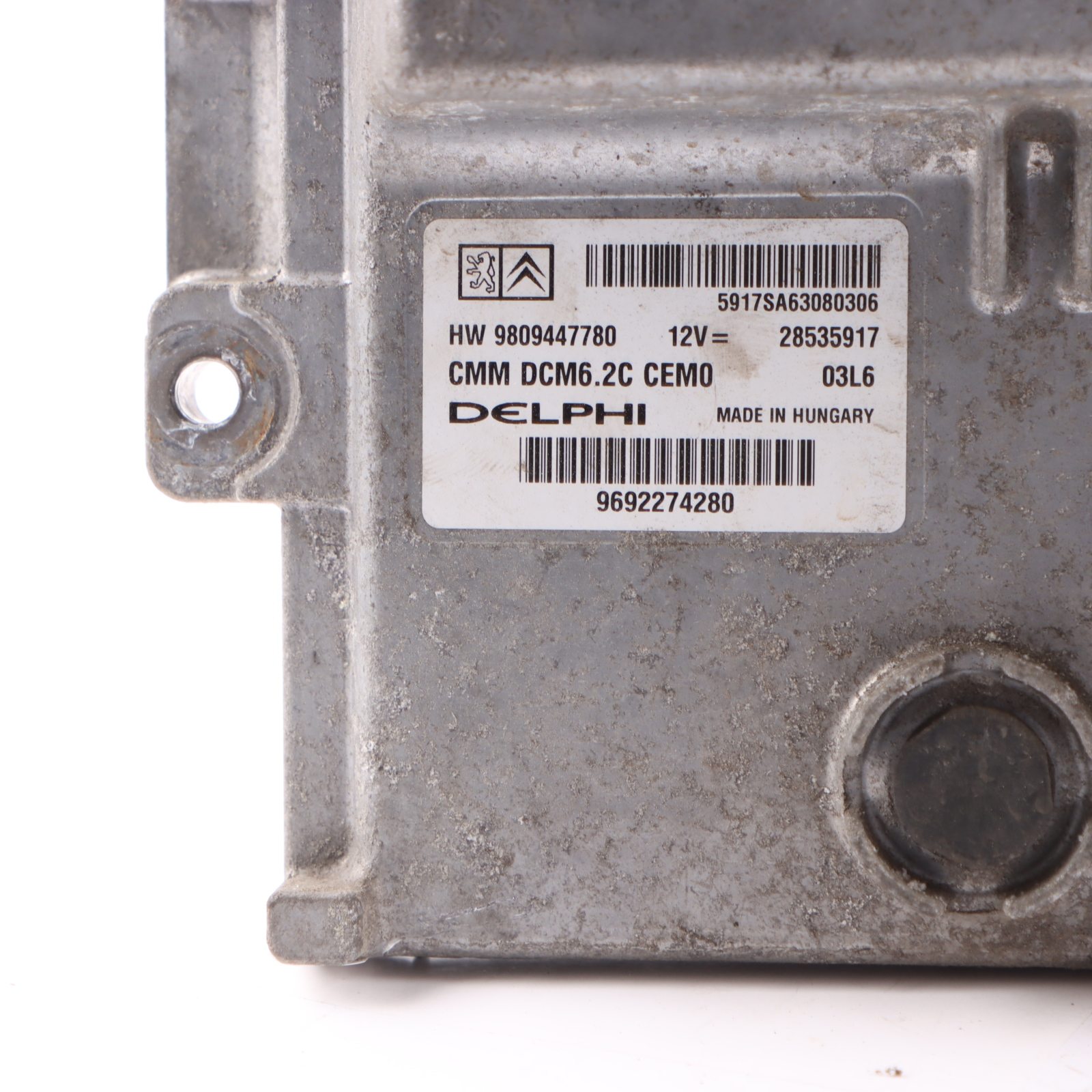 Citroen Relay III DW10FUD Engine Control Unit ECU 9809447780 Manual