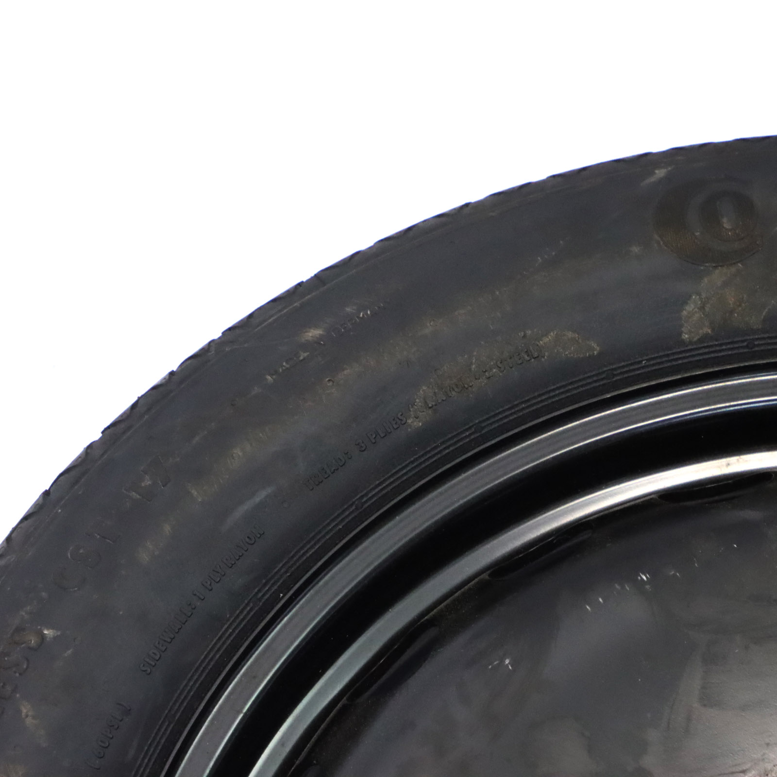 Mercedes ML W166 Spare Wheel 4,5J ET:40 Tyre Continental R19 155/80 A1644000102