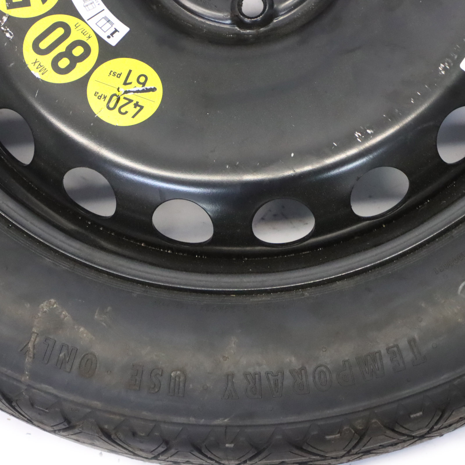 Mercedes ML W166 Spare Wheel 4,5J ET:40 Tyre Continental R19 155/80 A1644000102