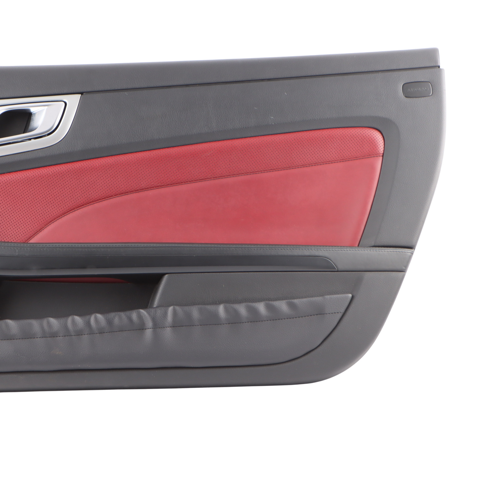 Mercedes SLK R172 Roadster Door Front Right O/S Card Panel Trim Black Bengal Red