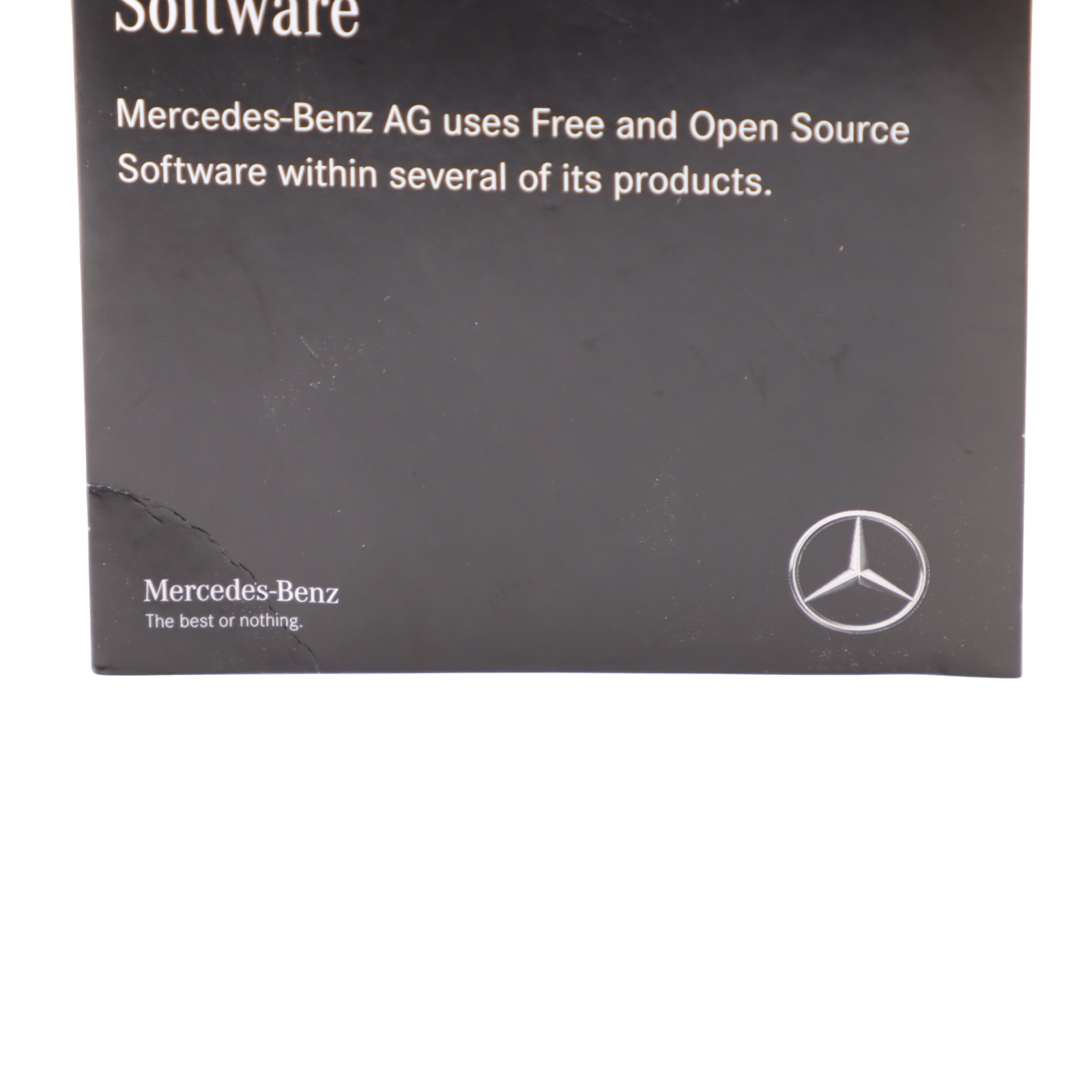 Mercedes W177 Licence Information And Open Source Software Disk A1778270701