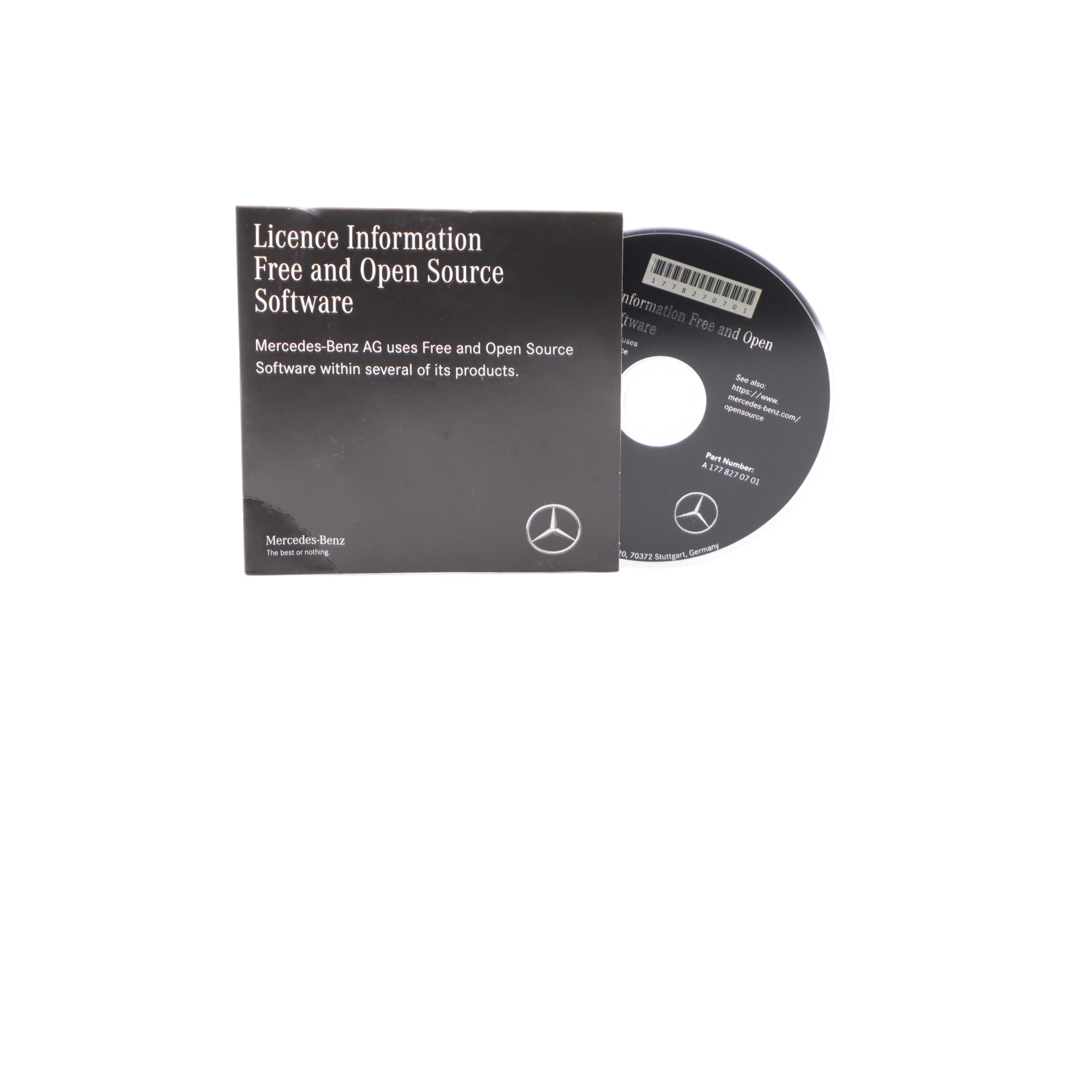 Mercedes W177 Licence Information And Open Source Software Disk A1778270701