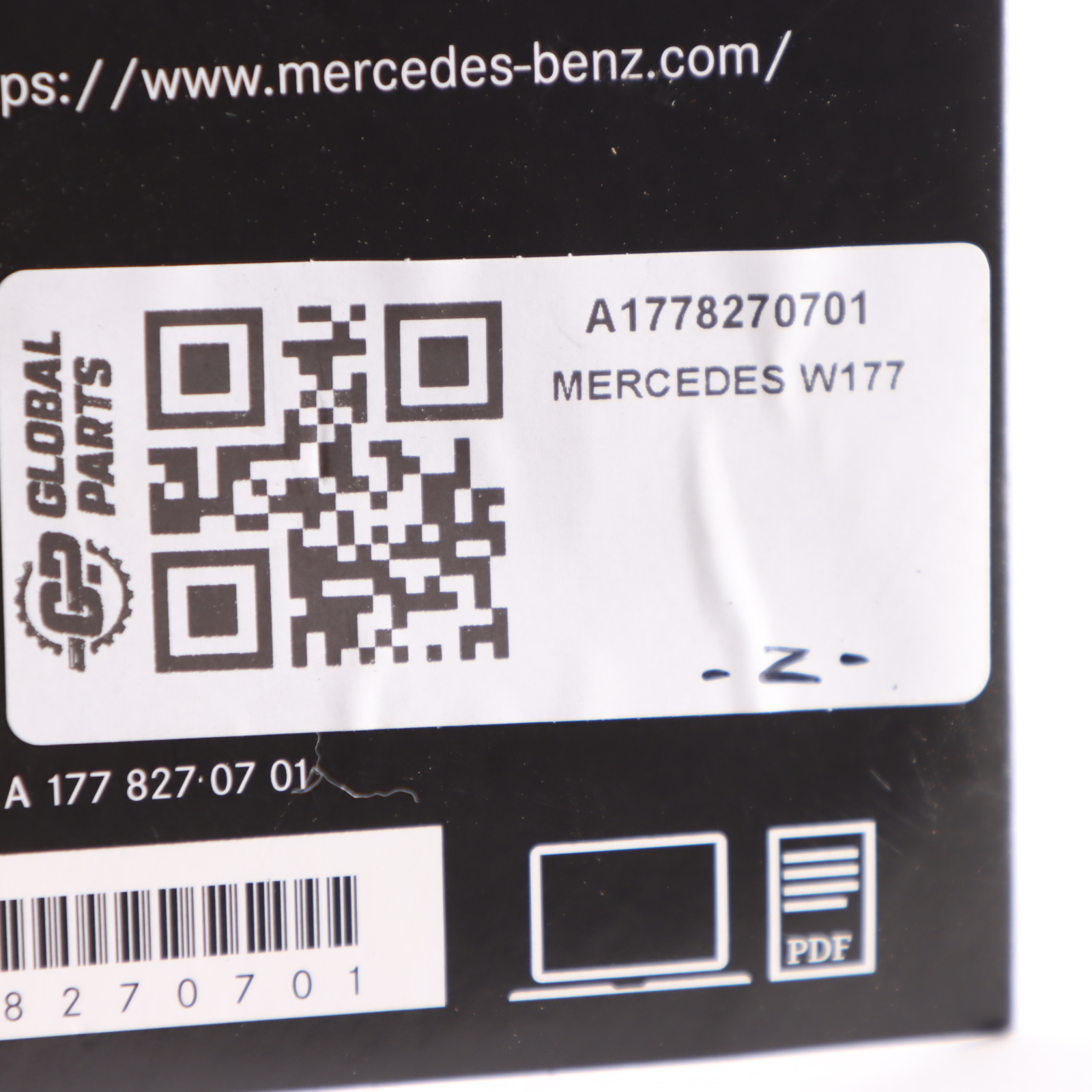 Mercedes W177 Licence Information And Open Source Software Disk A1778270701