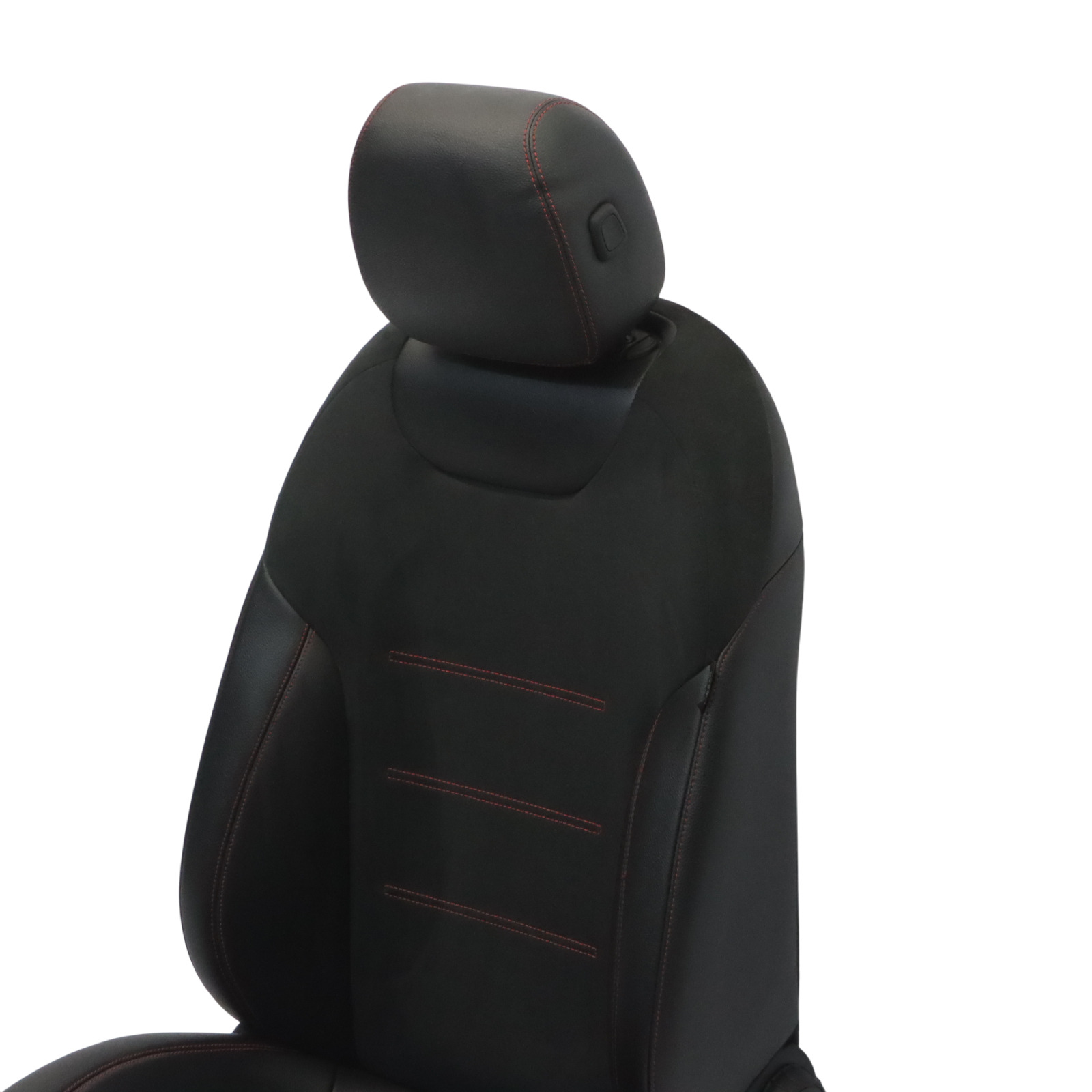 Mercedes V177 Front Seat Left N/S Imitation Leather Microfiber Black Red Thread