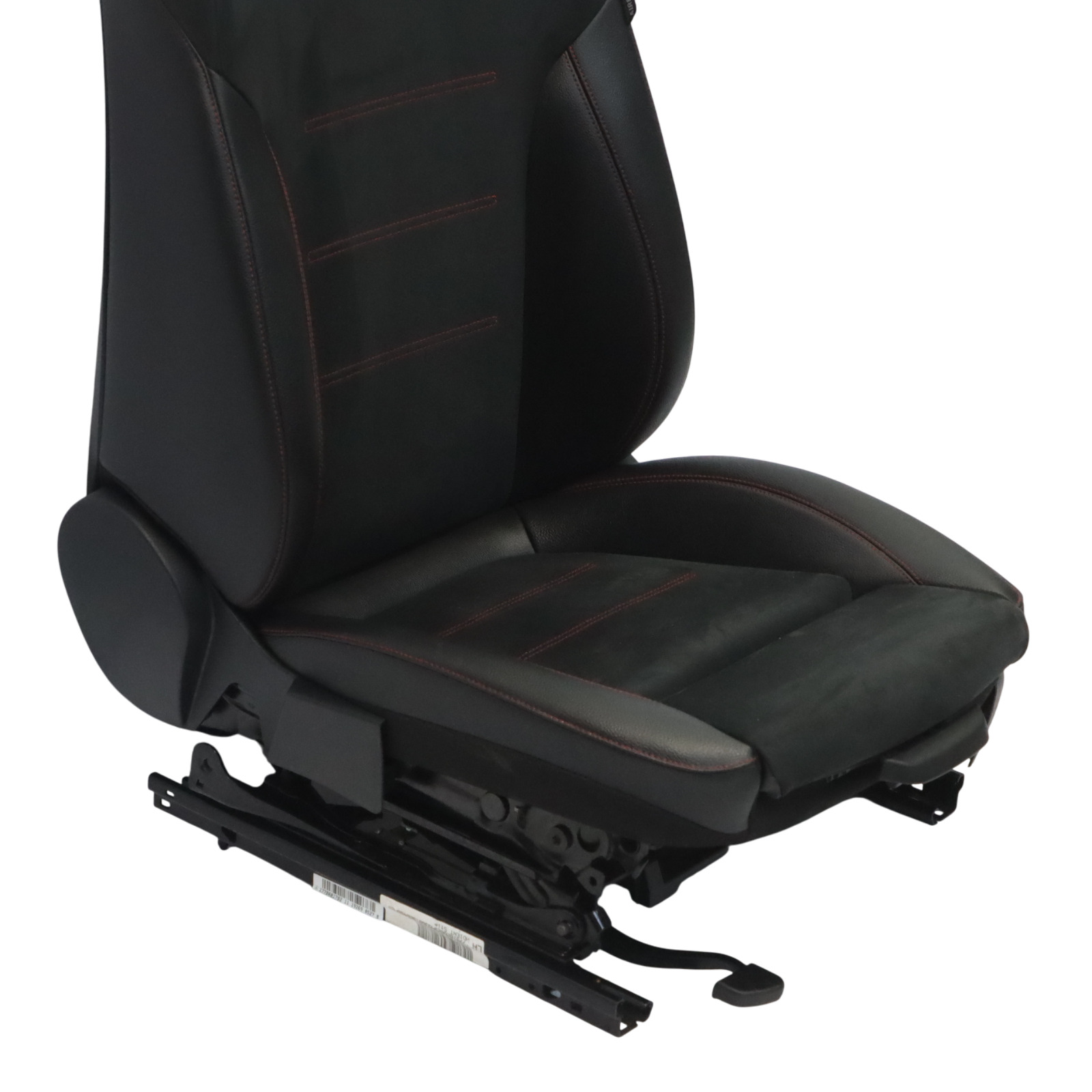 Mercedes V177 Front Seat Left N/S Imitation Leather Microfiber Black Red Thread