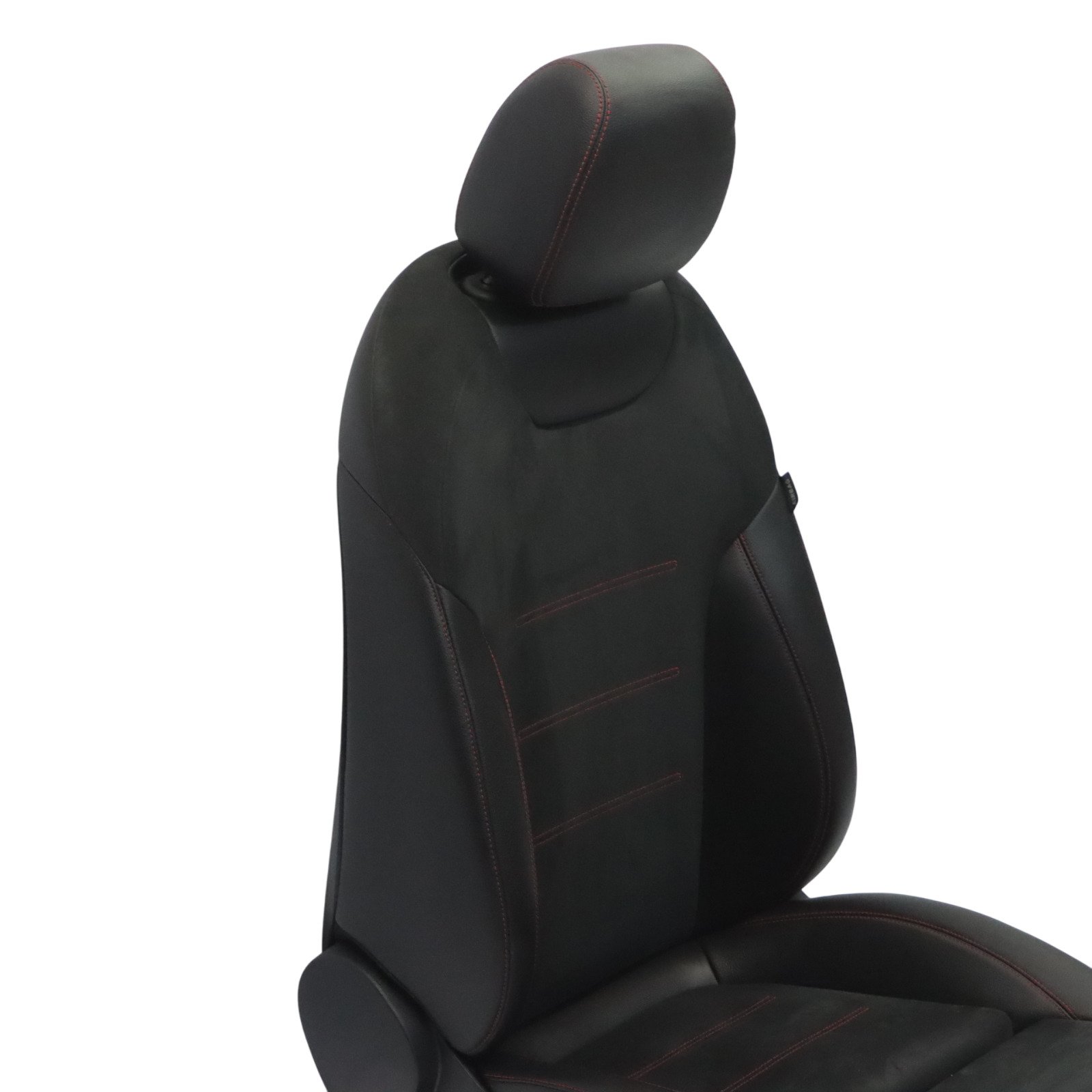 Mercedes V177 Front Seat Left N/S Imitation Leather Microfiber Black Red Thread