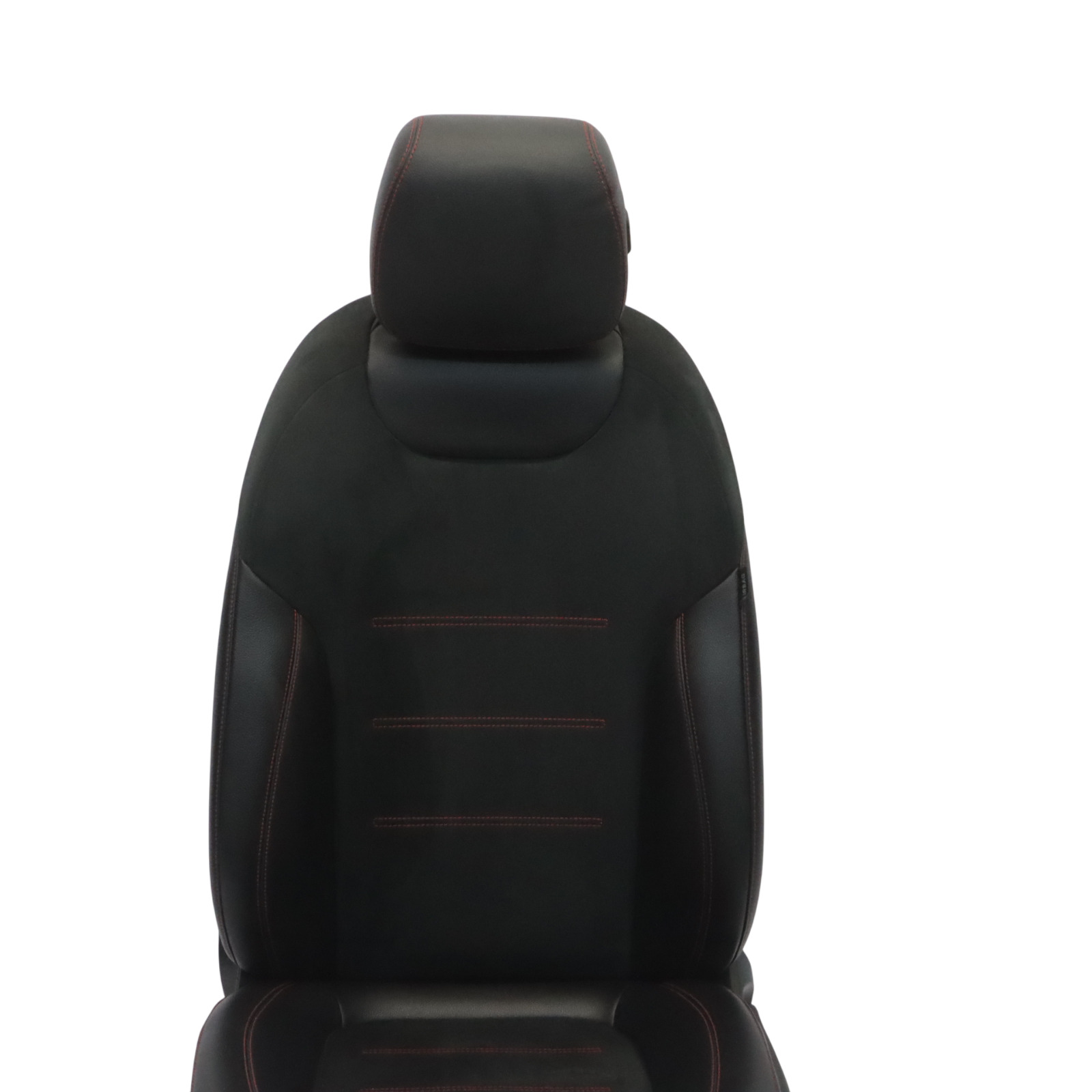 Mercedes V177 Front Seat Left N/S Imitation Leather Microfiber Black Red Thread