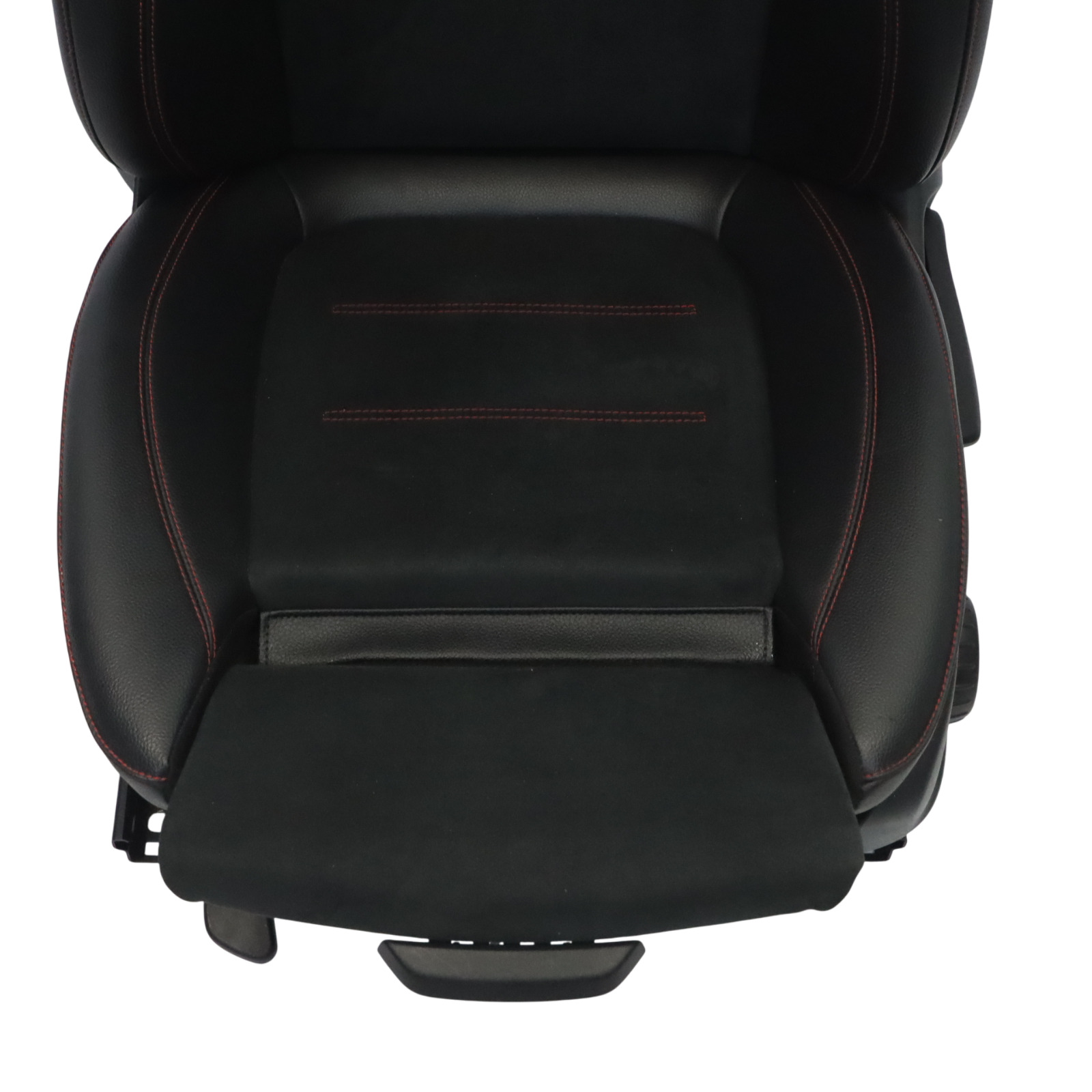 Mercedes V177 Front Seat Left N/S Imitation Leather Microfiber Black Red Thread