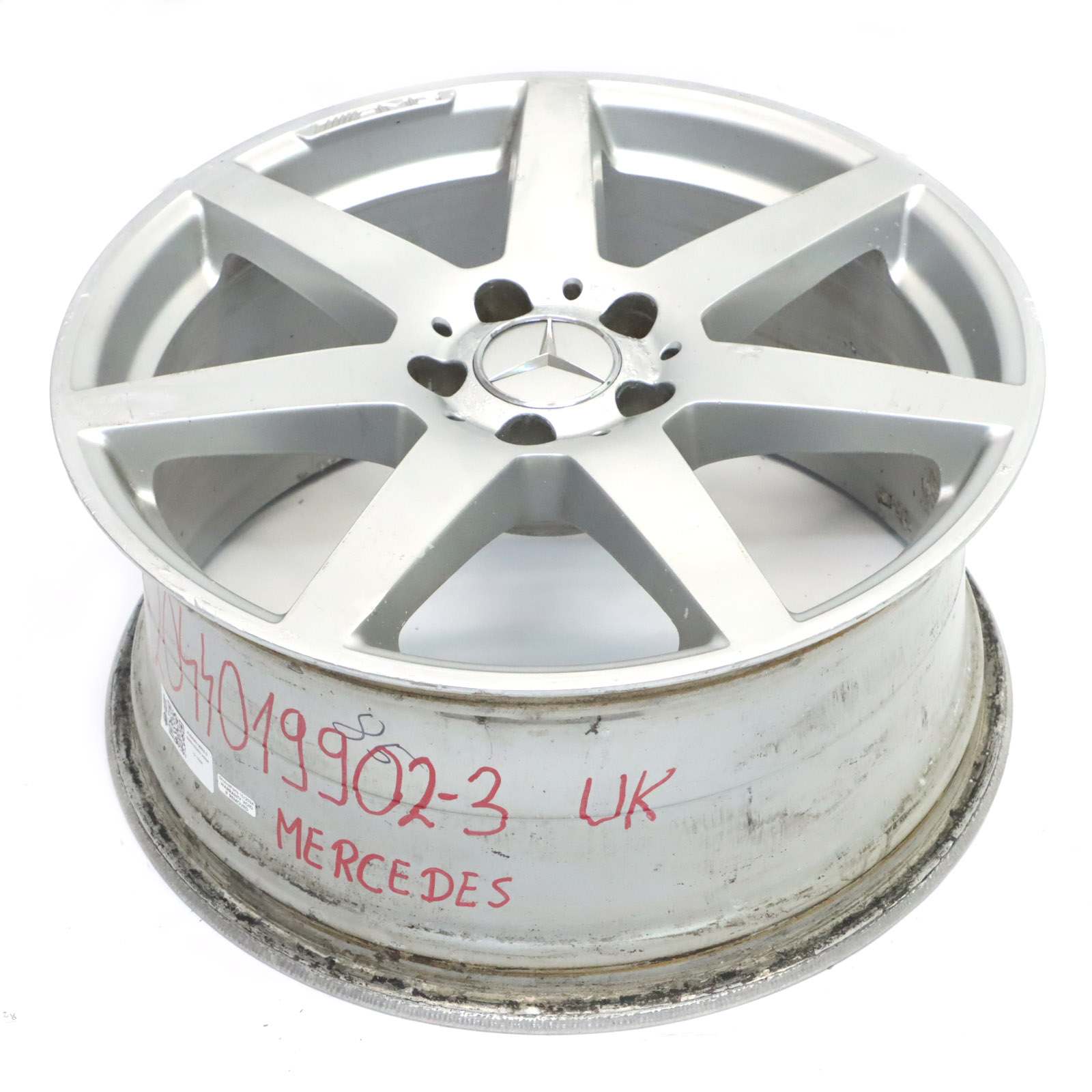 Mercedes W204 7-Spoke AMG Rear Alloy Wheel Rim 18" 8,5J ET:54 A2044019902