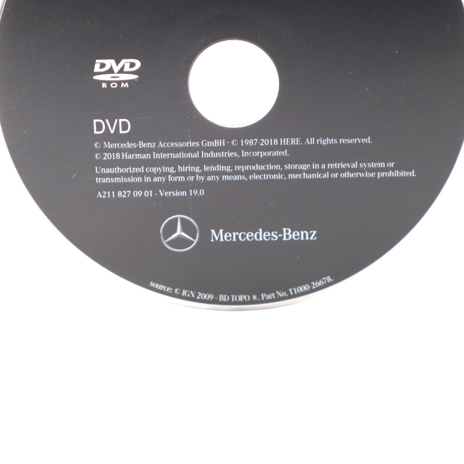 Mercedes C219 Comand Navigation APS 2018/2019 Europe Update Disc A2118270901