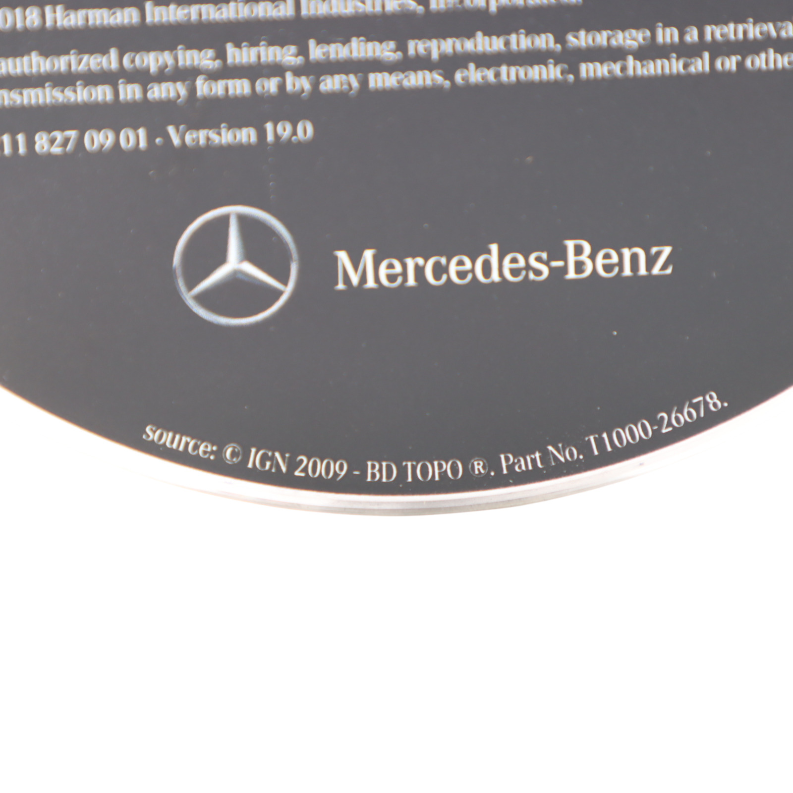 Mercedes C219 Comand Navigation APS 2018/2019 Europe Update Disc A2118270901