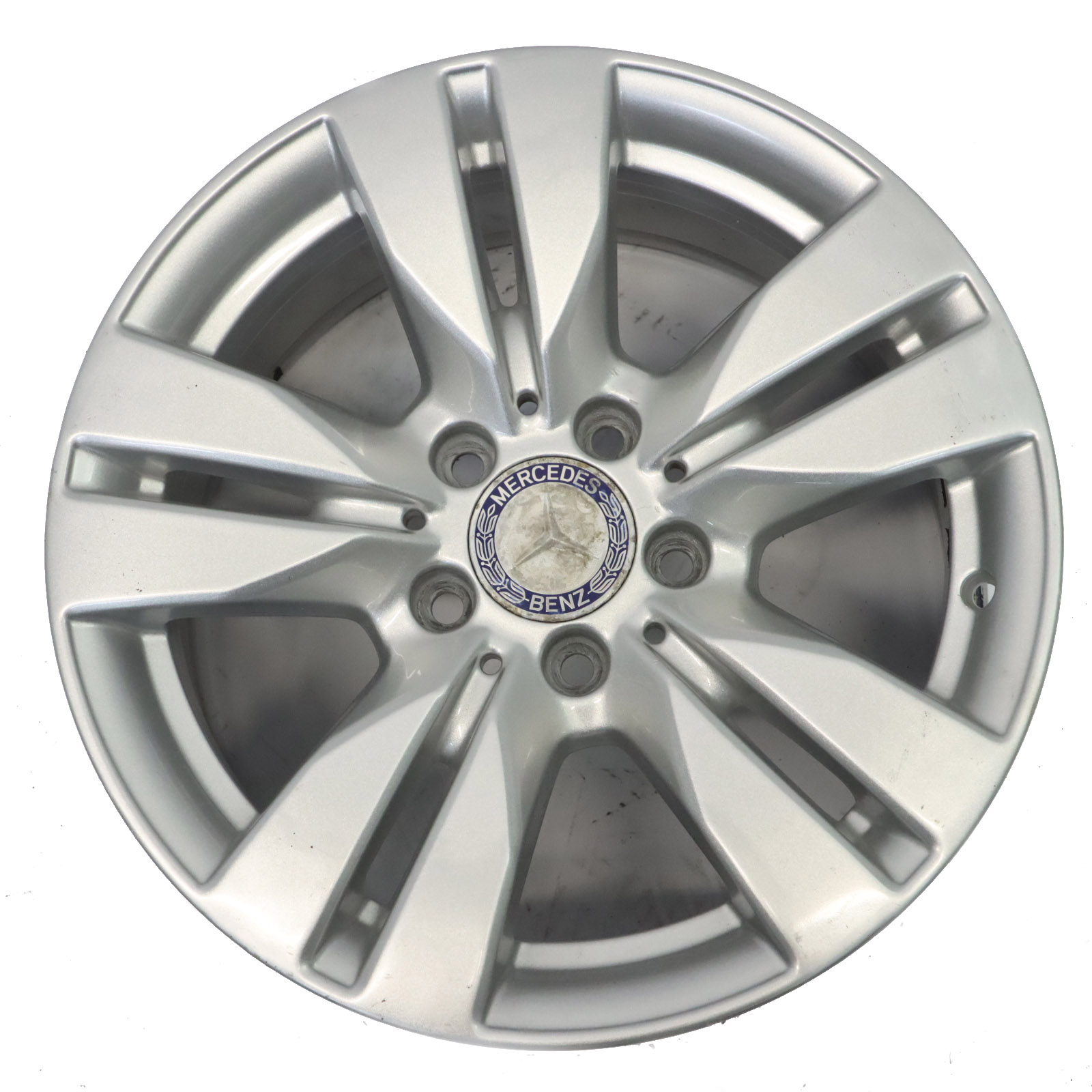 Mercedes W212 Silver Alloy Wheel Rim 5-Double Spoke 16" ET:46 8J A2124010202