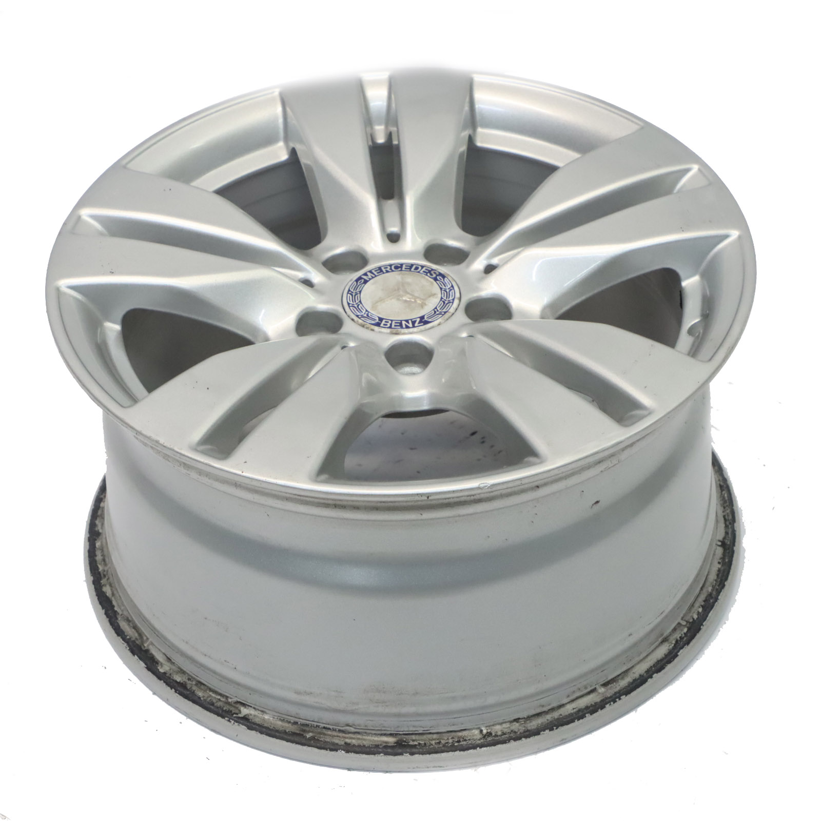 Mercedes W212 Silver Alloy Wheel Rim 5-Double Spoke 16" ET:46 8J A2124010202