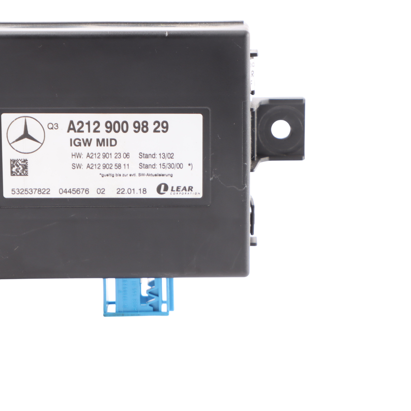 Mercedes W166 IGW MID Gateway Control Module Unit ECU A2129009829