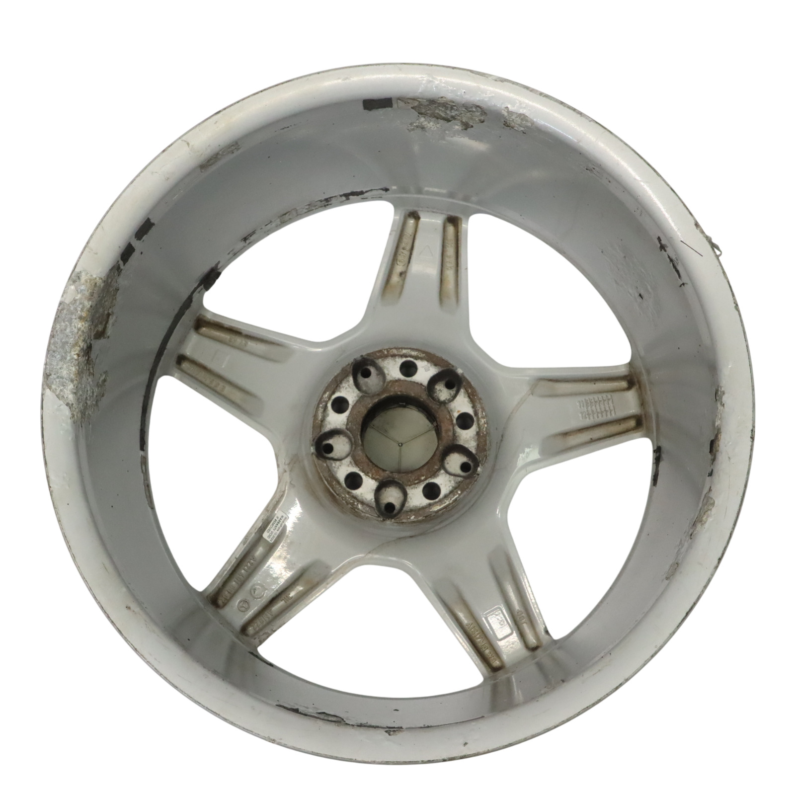 Mercedes W221 AMG Front Silver Alloy Wheel Rim 19" 8.5J ET43 5-Spoke A2214016002