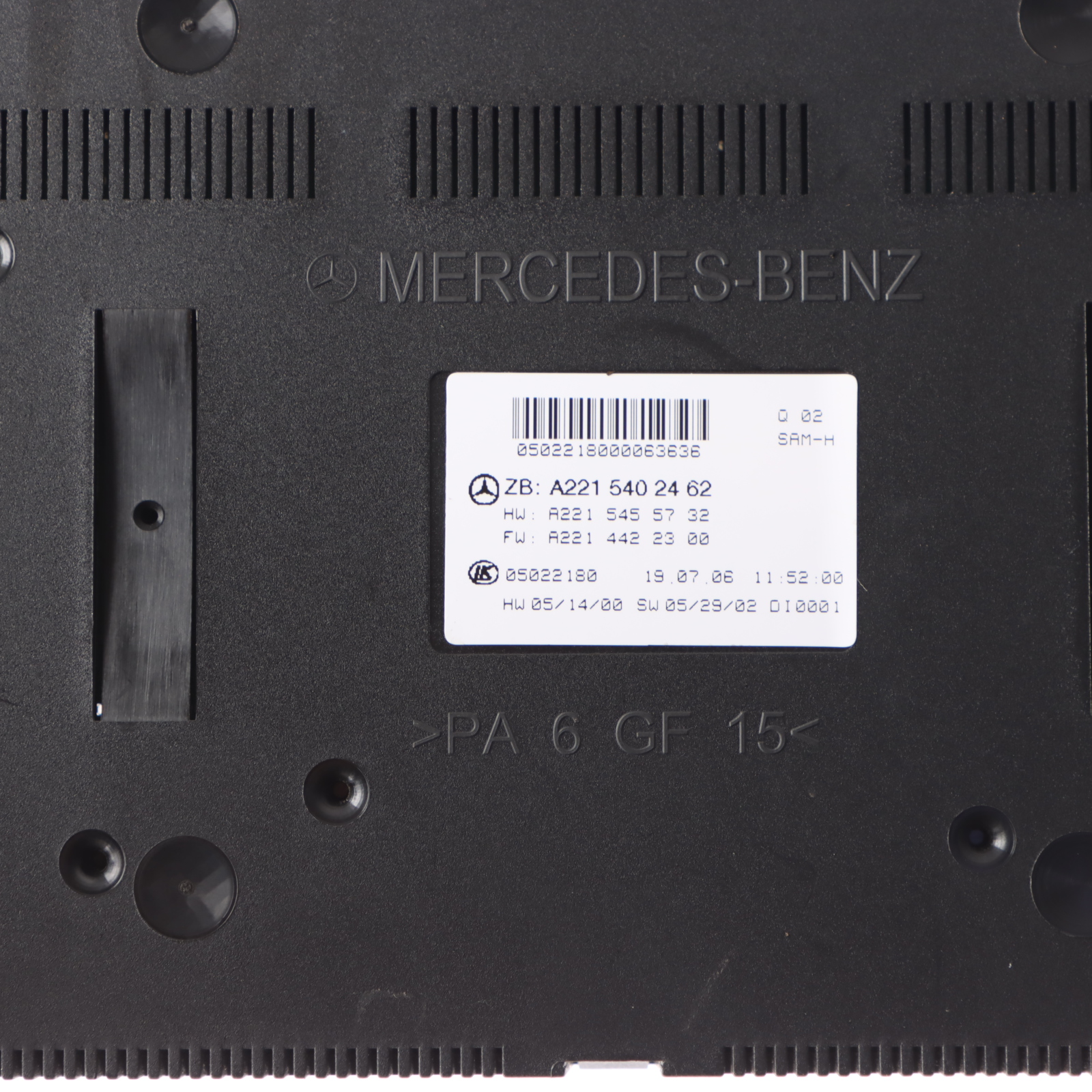 Mercedes W221 SAM Fuse Box Comfort Control Module Unit ECU A2215402462