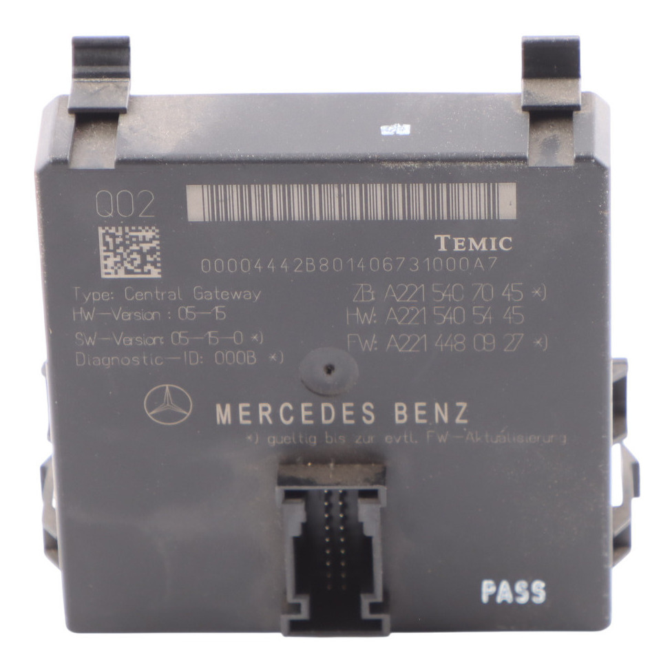 Mercedes W221 Gateway Control Unit Module ECU A2215407045