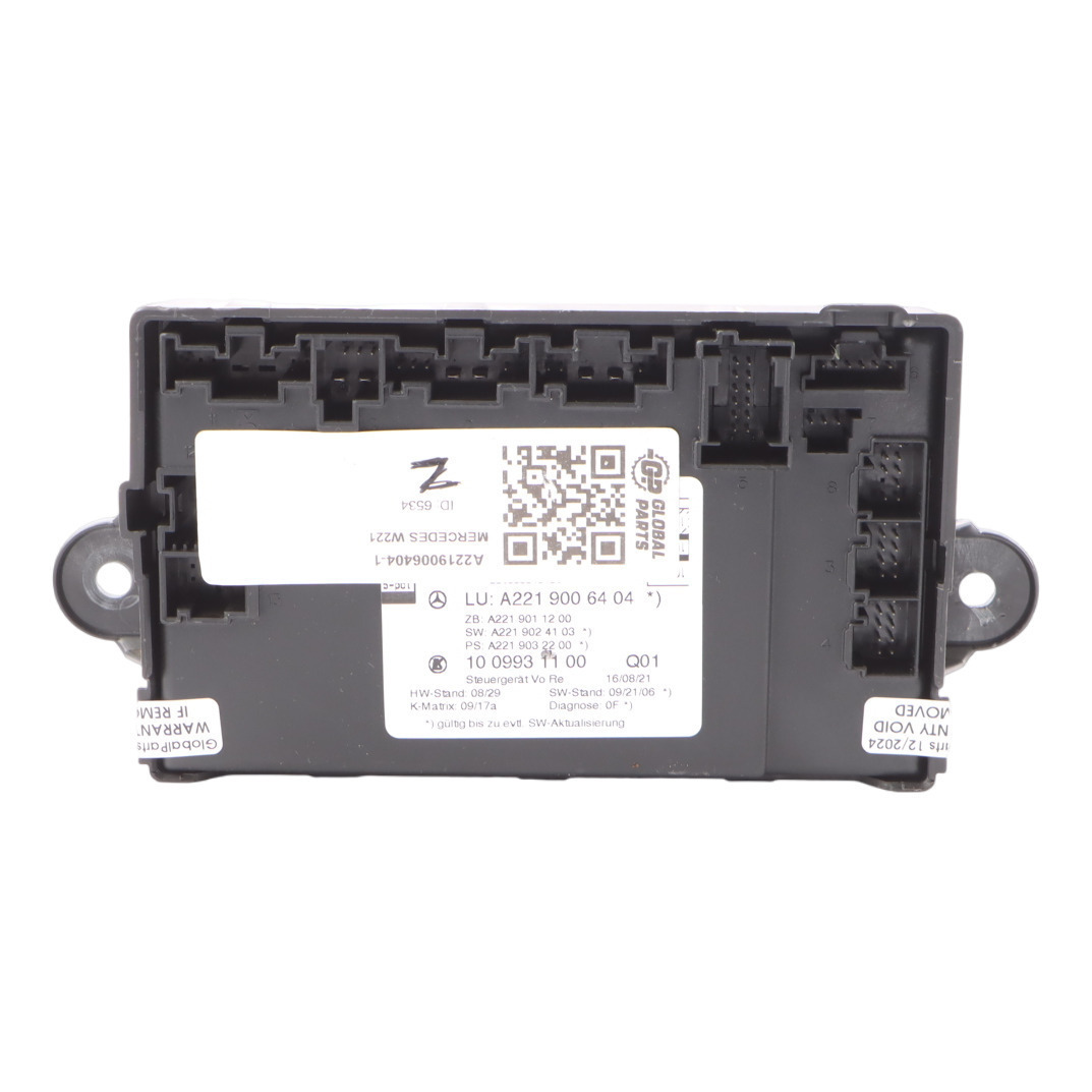 Mercedes W221 Door Module Front Right O/S Control Unit ECU A2219006404