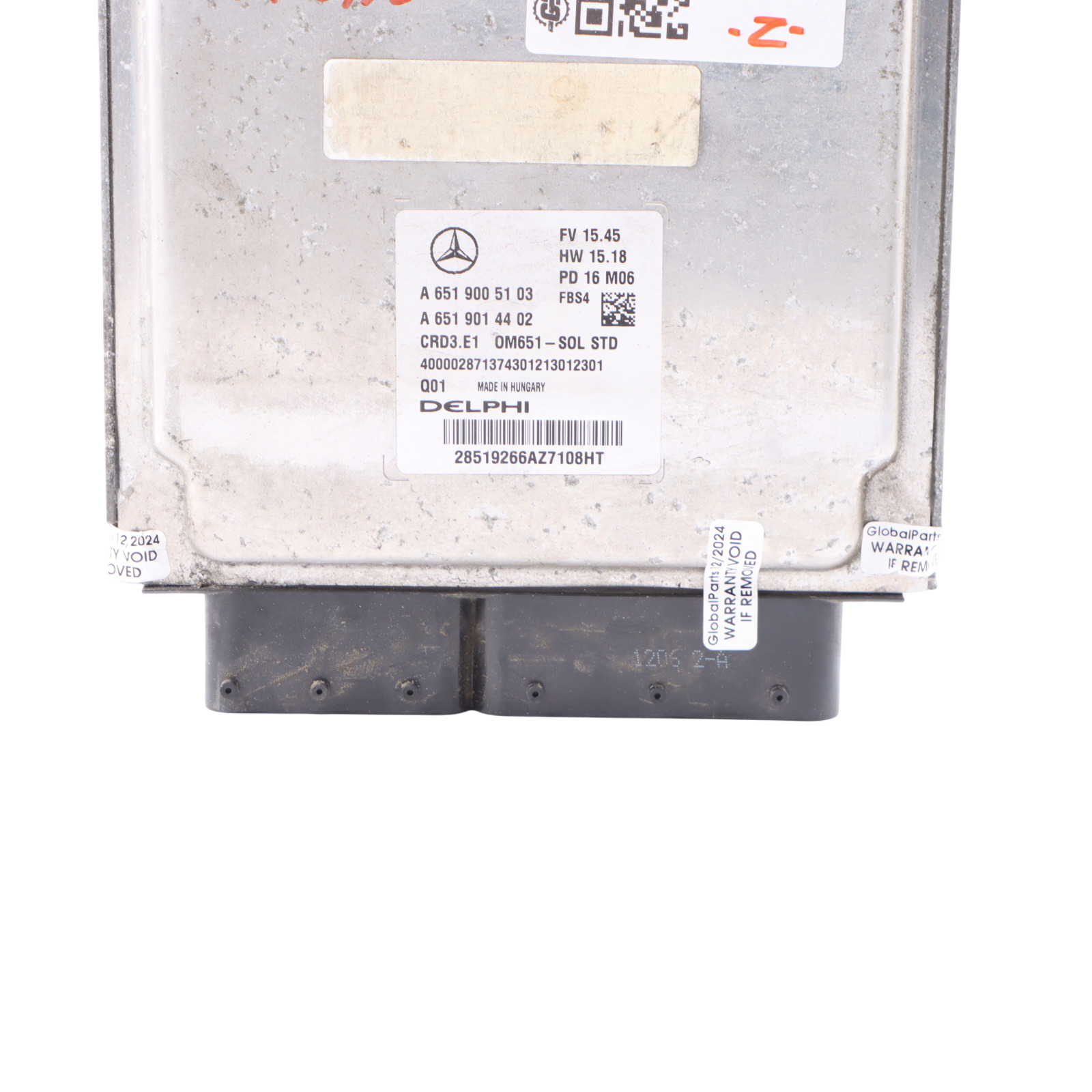 Mercedes A200 W176 2.1L OM651.930 Engine Control Unit ECU A6519005103 Manual